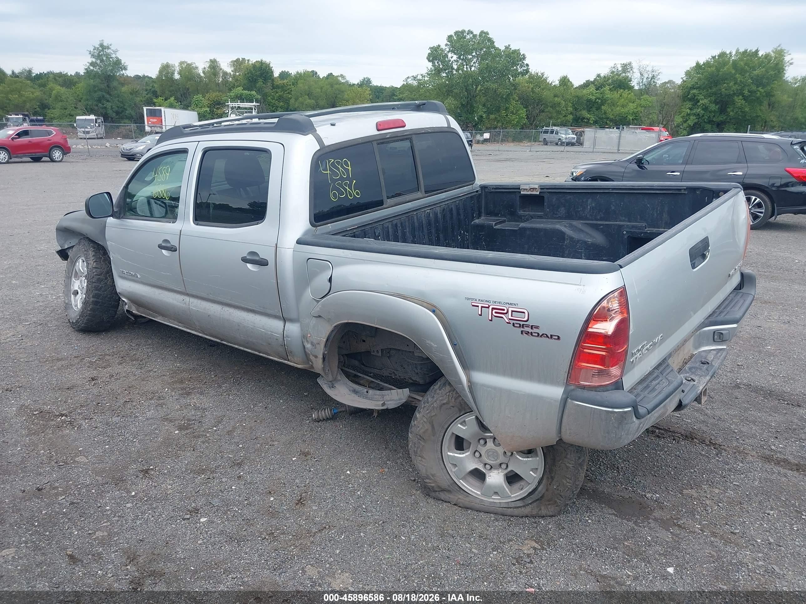 2007 Toyota Tacoma Base V6 Серебряный vin: 5TELU42N97Z357446