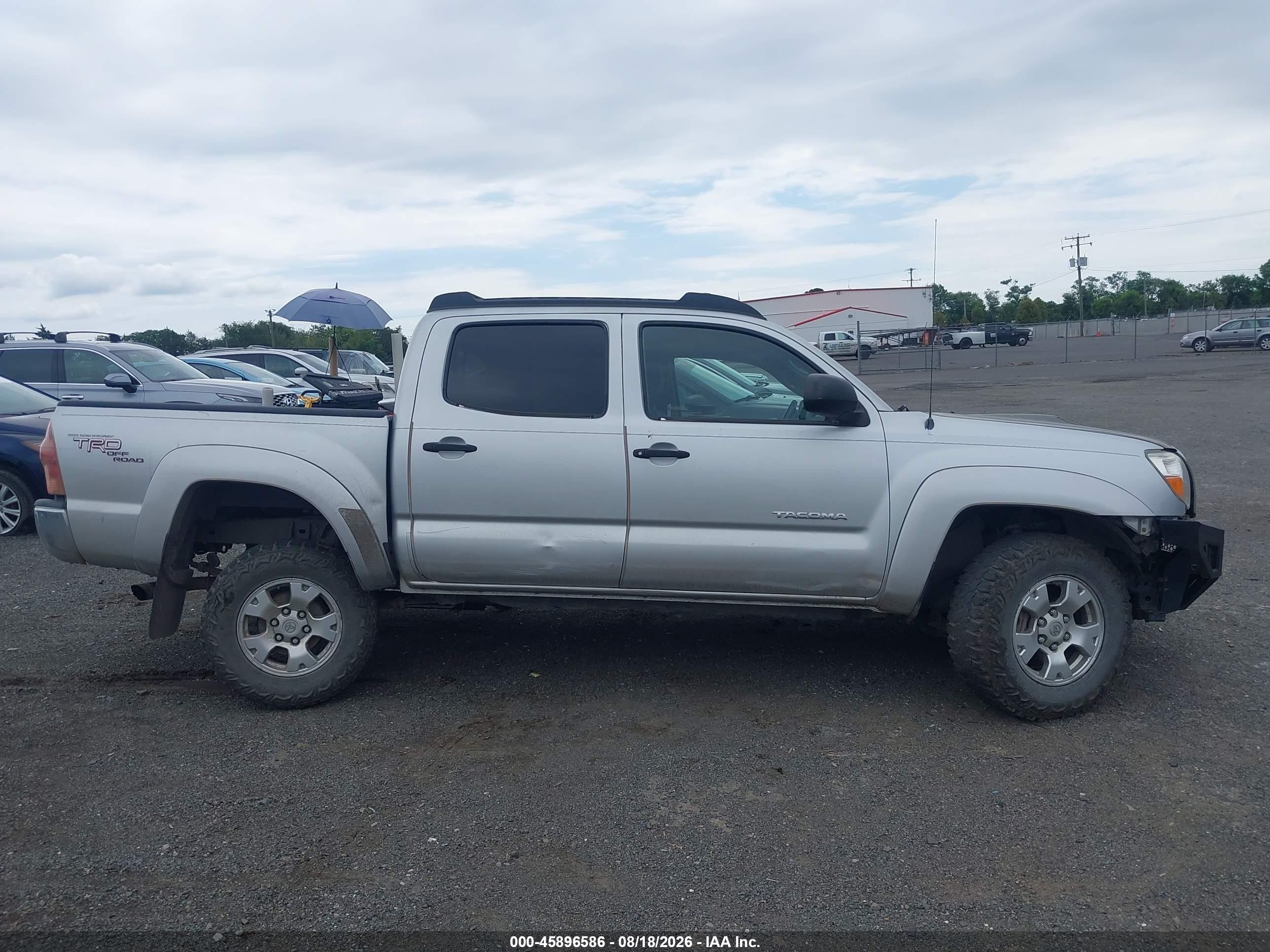 2007 Toyota Tacoma Base V6 Серебряный vin: 5TELU42N97Z357446