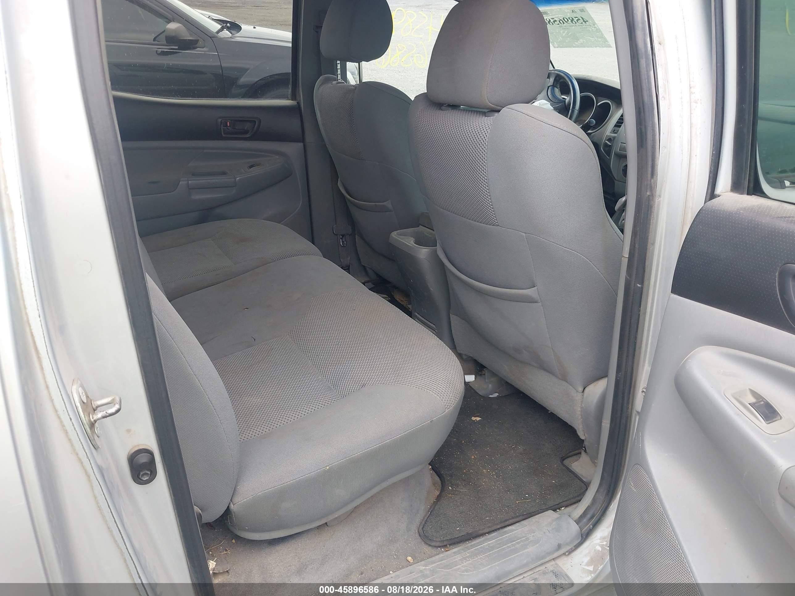 2007 Toyota Tacoma Base V6 Серебряный vin: 5TELU42N97Z357446