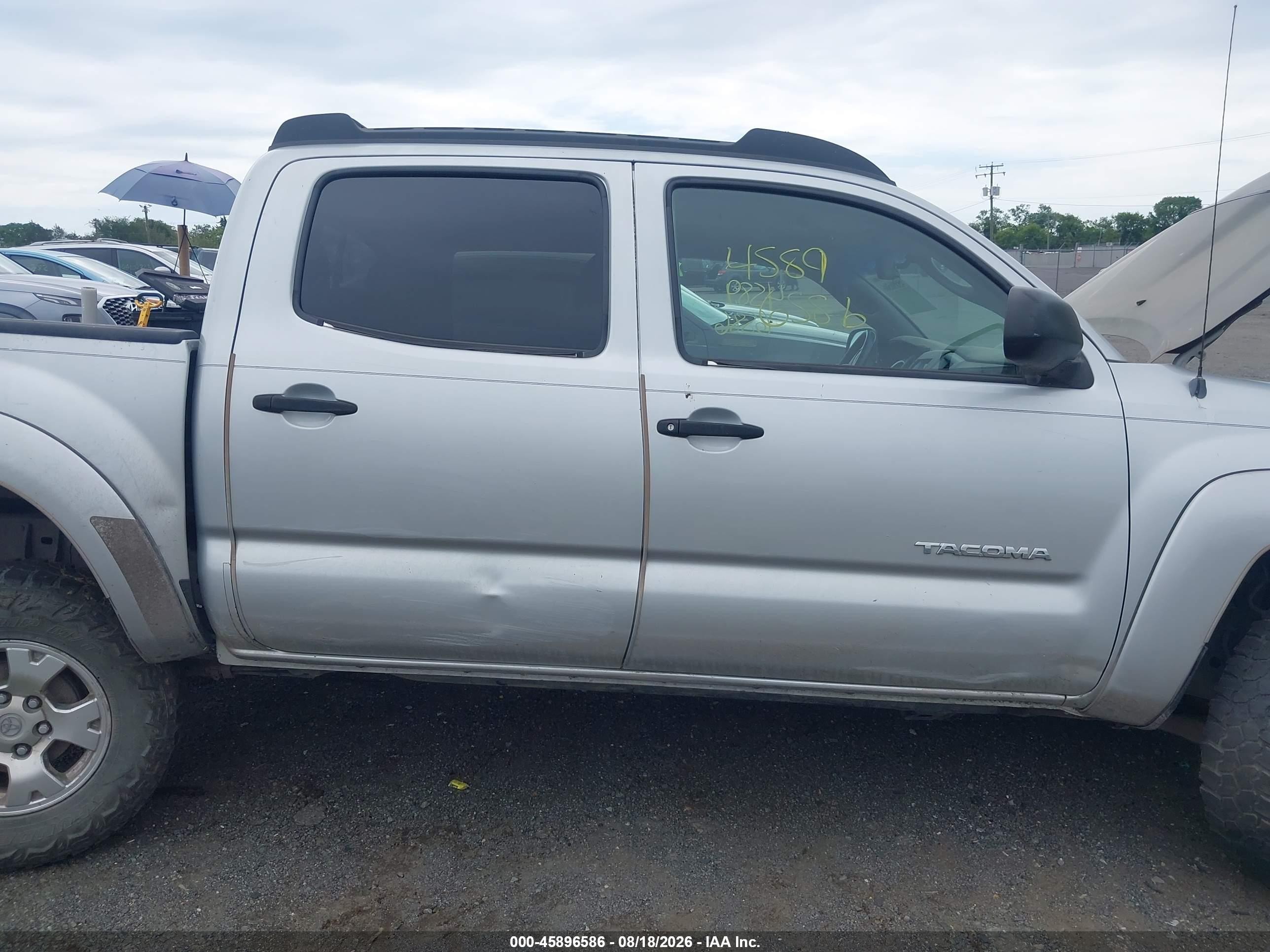 2007 Toyota Tacoma Base V6 Серебряный vin: 5TELU42N97Z357446