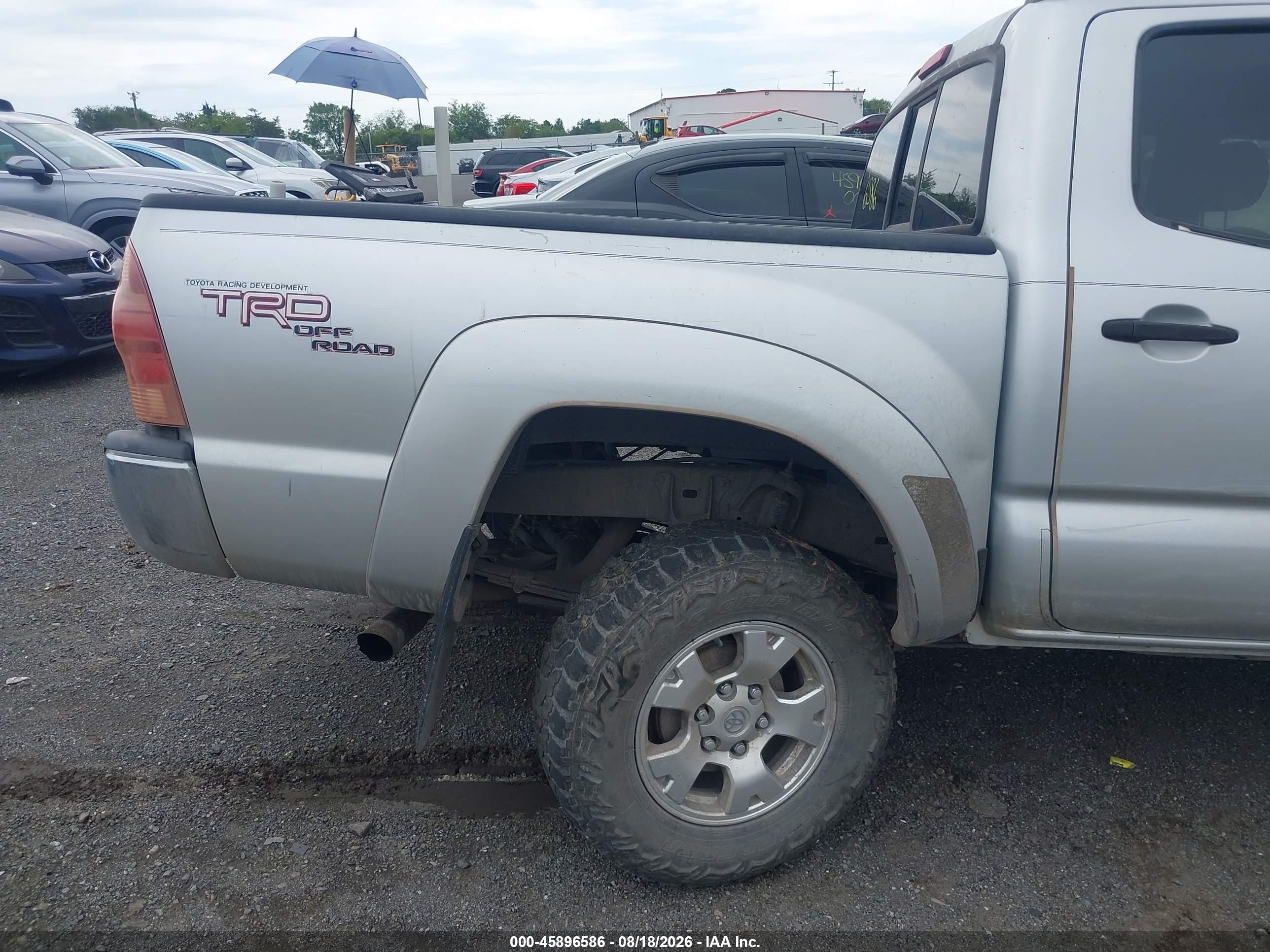 2007 Toyota Tacoma Base V6 Серебряный vin: 5TELU42N97Z357446