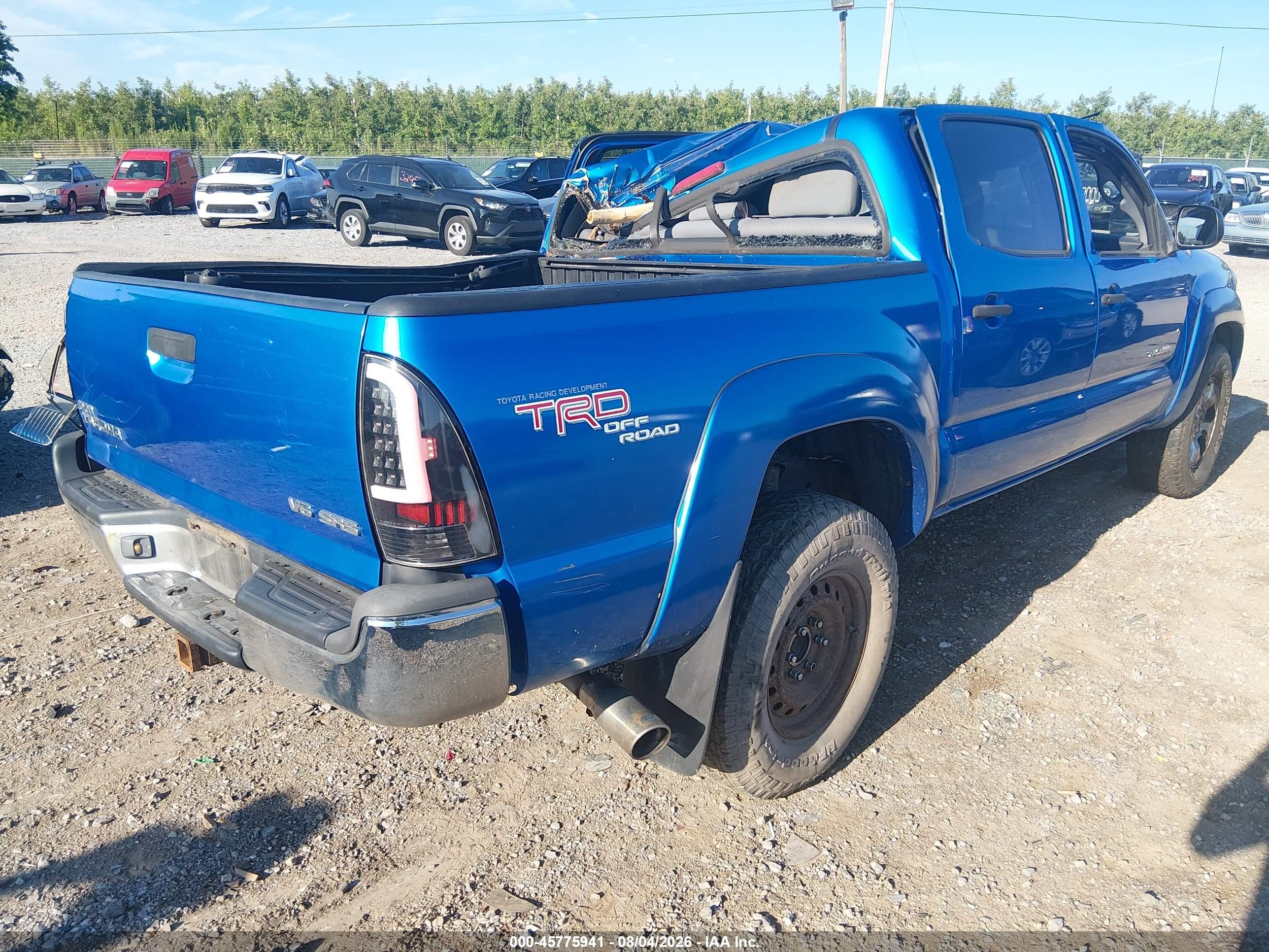 2007 Toyota Tacoma Base V6 Blue vin: 5TELU42NX7Z333169