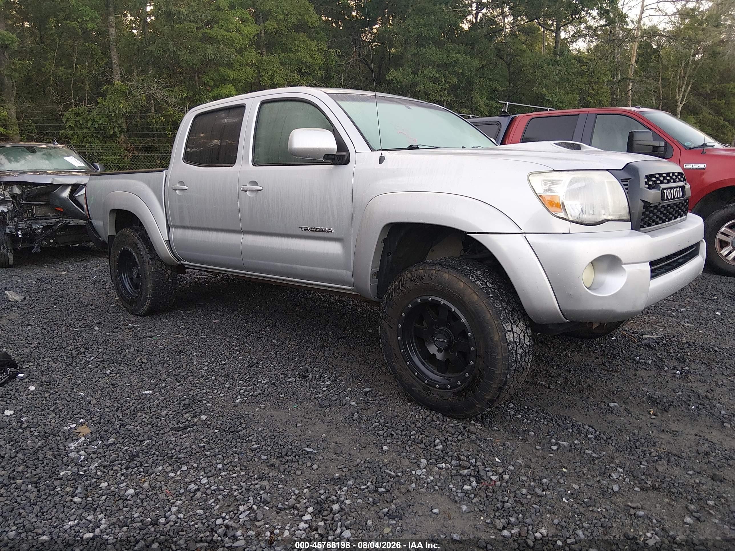 2007 Toyota Tacoma Base V6 Silver vin: 5TELU42NX7Z355804