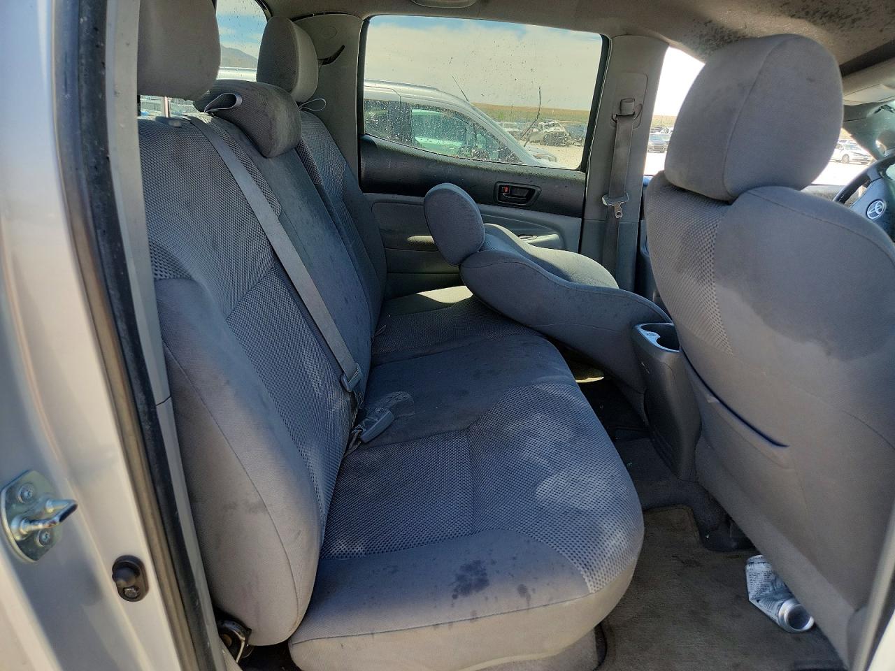 2007 Toyota Tacoma Double Cab Silver vin: 5TELU42NX7Z421641