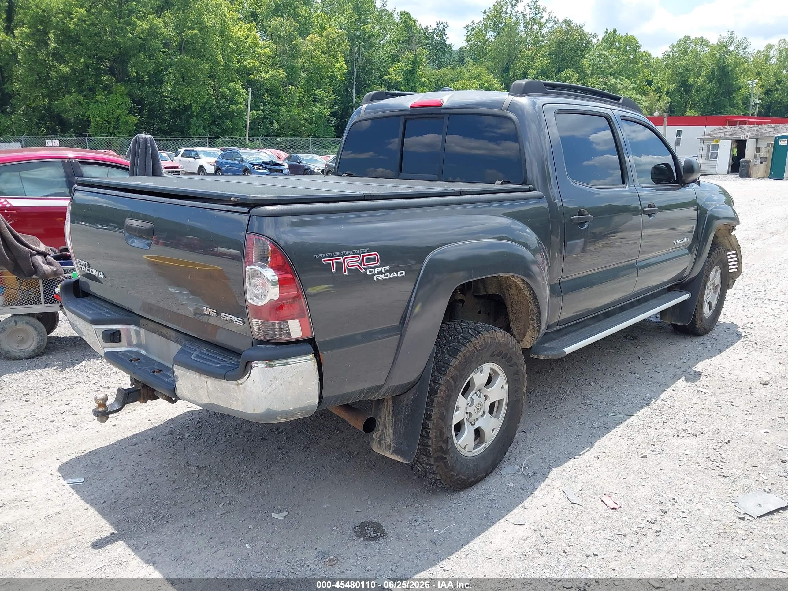 2010 Toyota Tacoma Base V6 Gray vin: 5TELU4EN0AZ701877