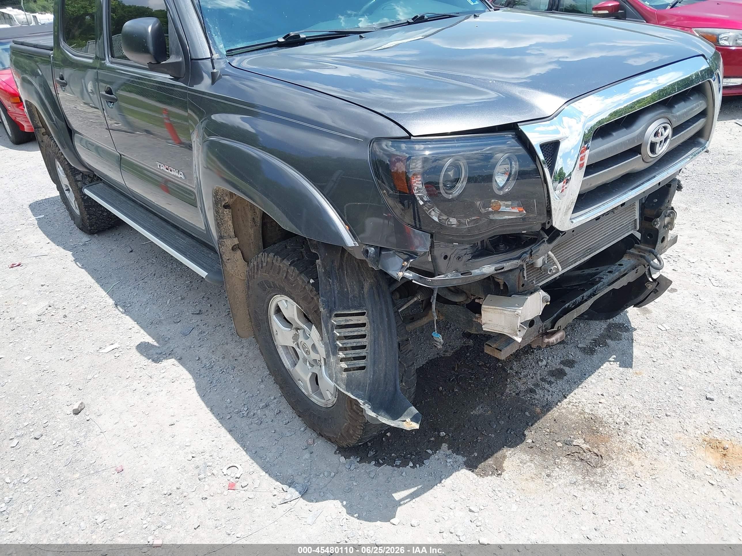 2010 Toyota Tacoma Base V6 Gray vin: 5TELU4EN0AZ701877