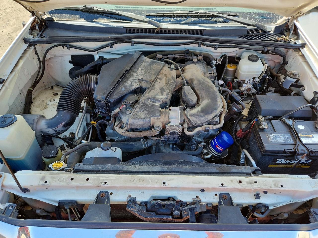 2010 Toyota Tacoma V6 White vin: 5TELU4EN2AZ696598