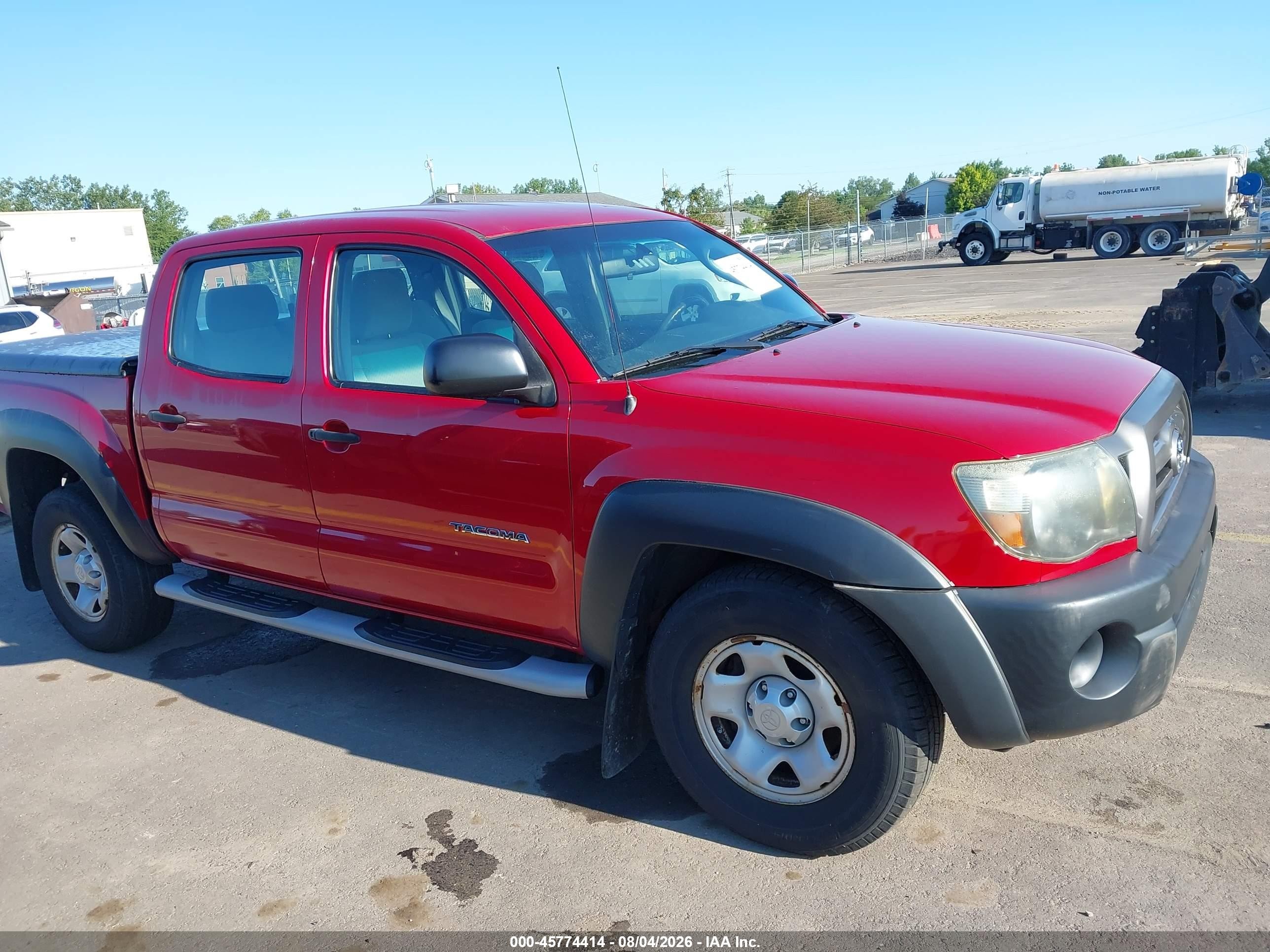 2010 Toyota Tacoma Base V6 Red vin: 5TELU4EN5AZ685515