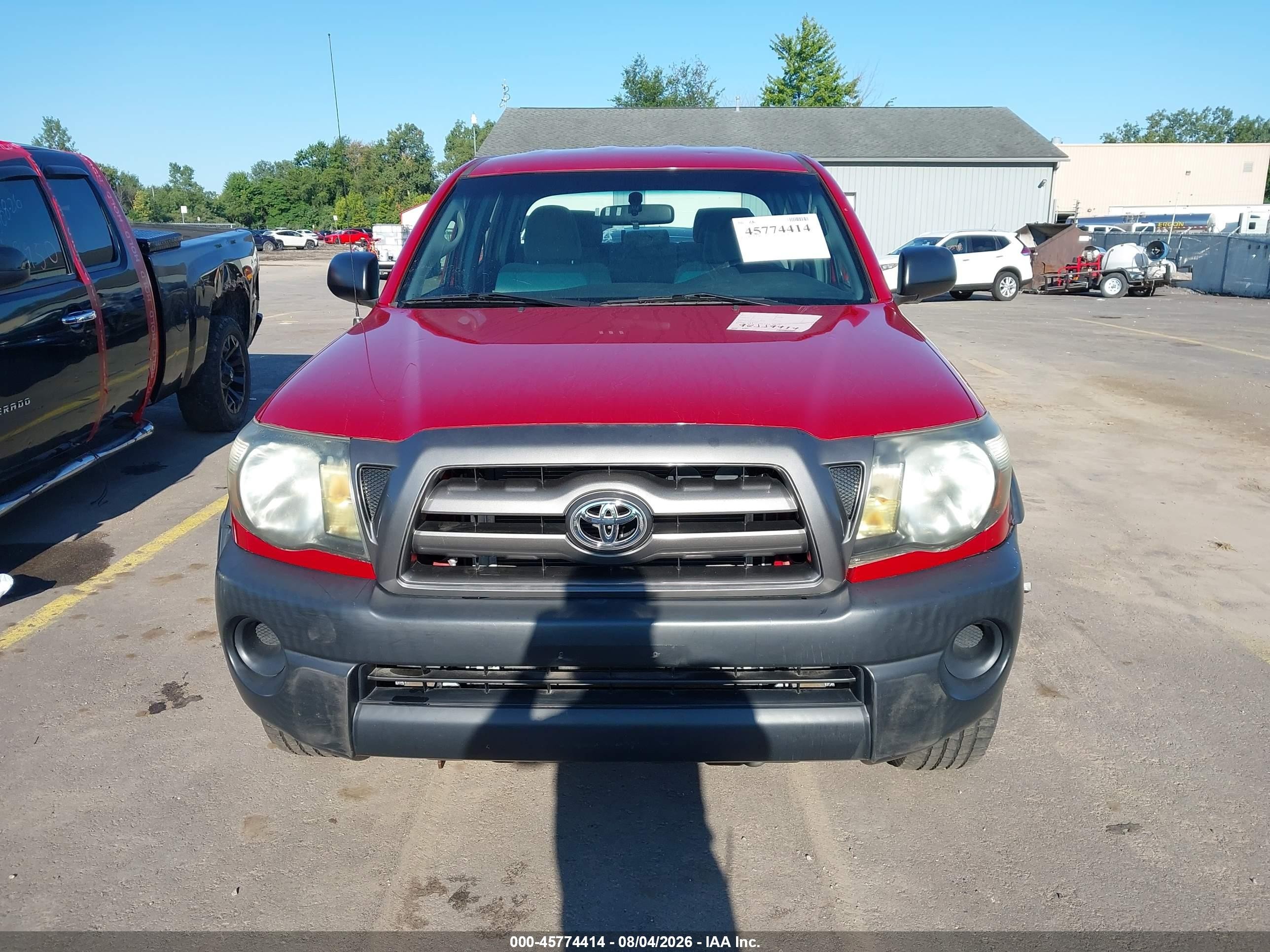 2010 Toyota Tacoma Base V6 Red vin: 5TELU4EN5AZ685515