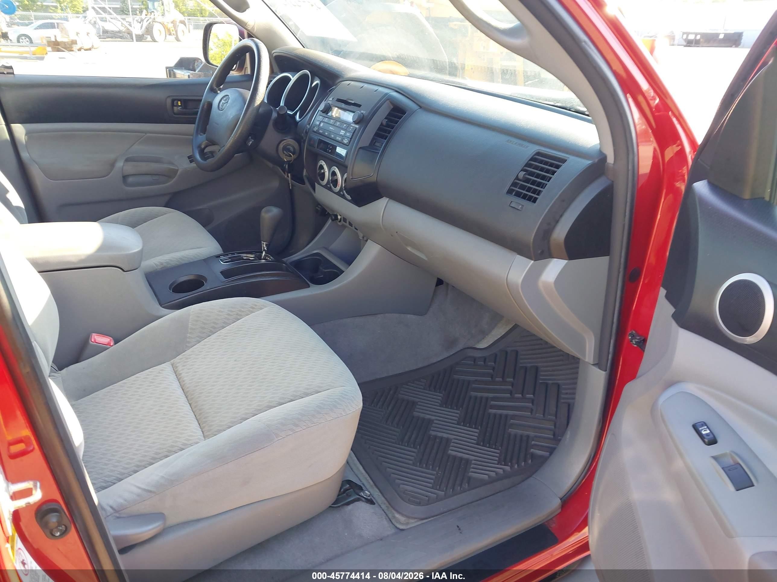 2010 Toyota Tacoma Base V6 Red vin: 5TELU4EN5AZ685515