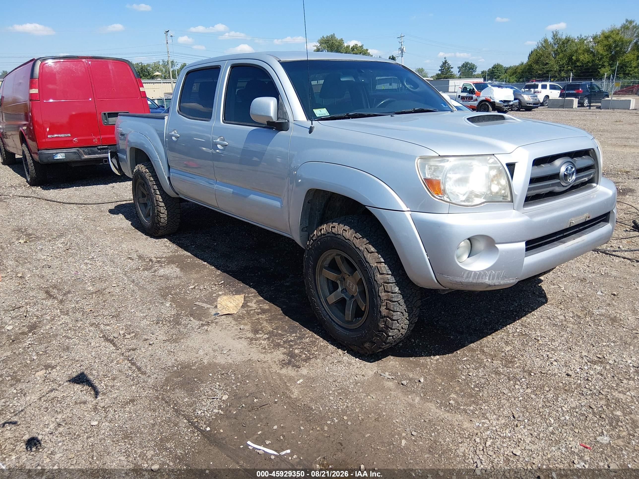 2010 Toyota Tacoma Base V6 Silver vin: 5TELU4EN7AZ689548