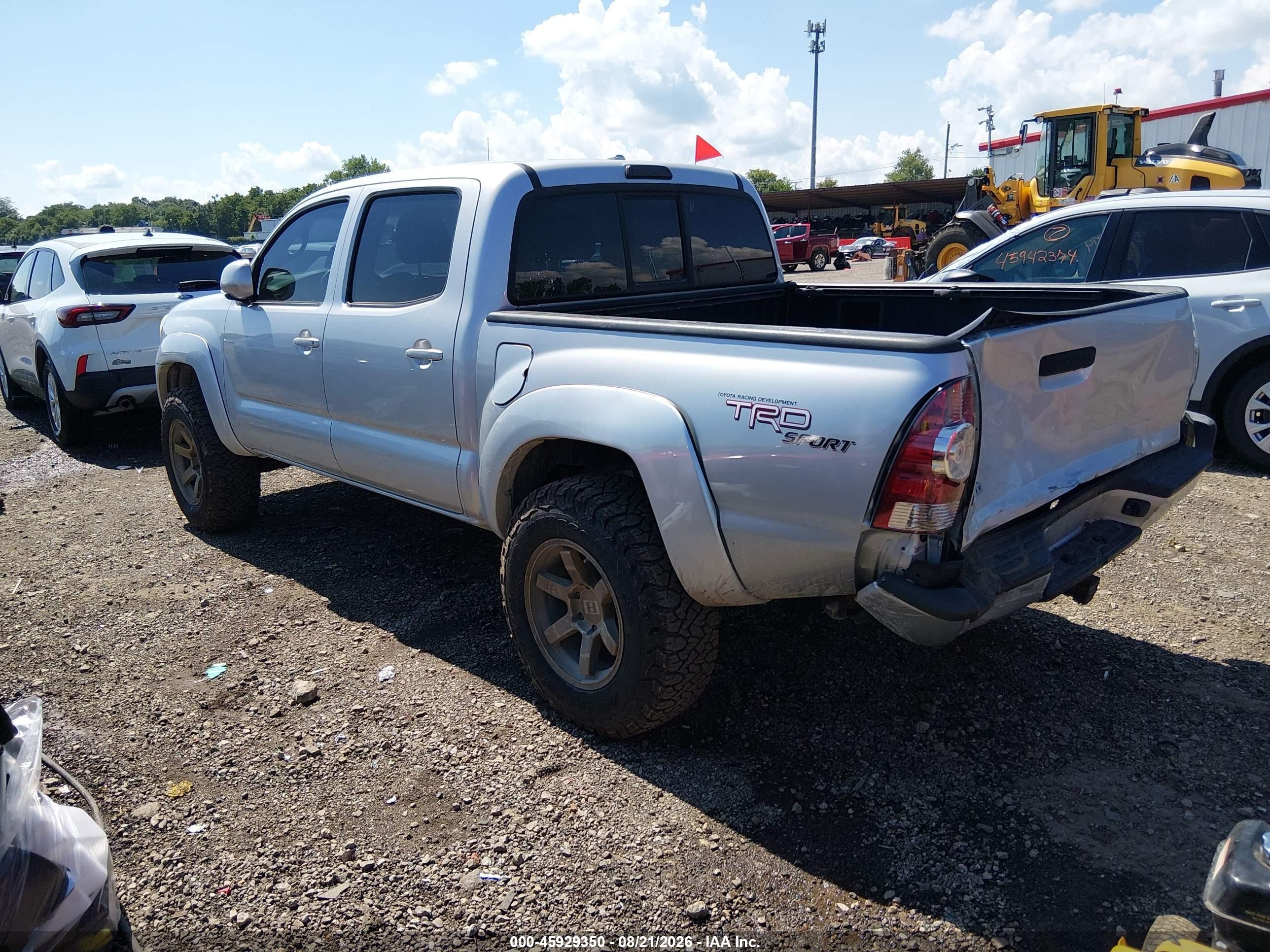 2010 Toyota Tacoma Base V6 Silver vin: 5TELU4EN7AZ689548