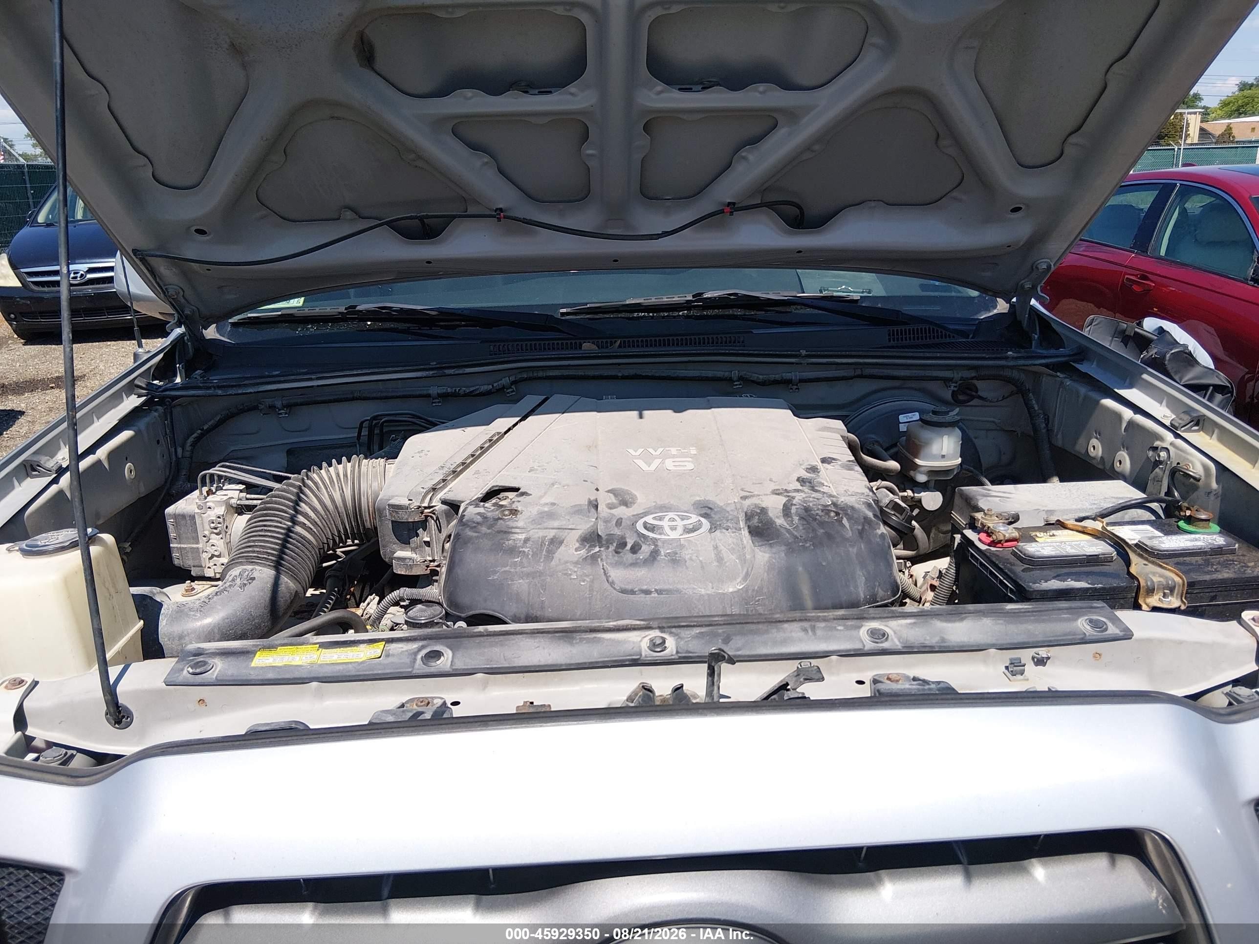 2010 Toyota Tacoma Base V6 Silver vin: 5TELU4EN7AZ689548