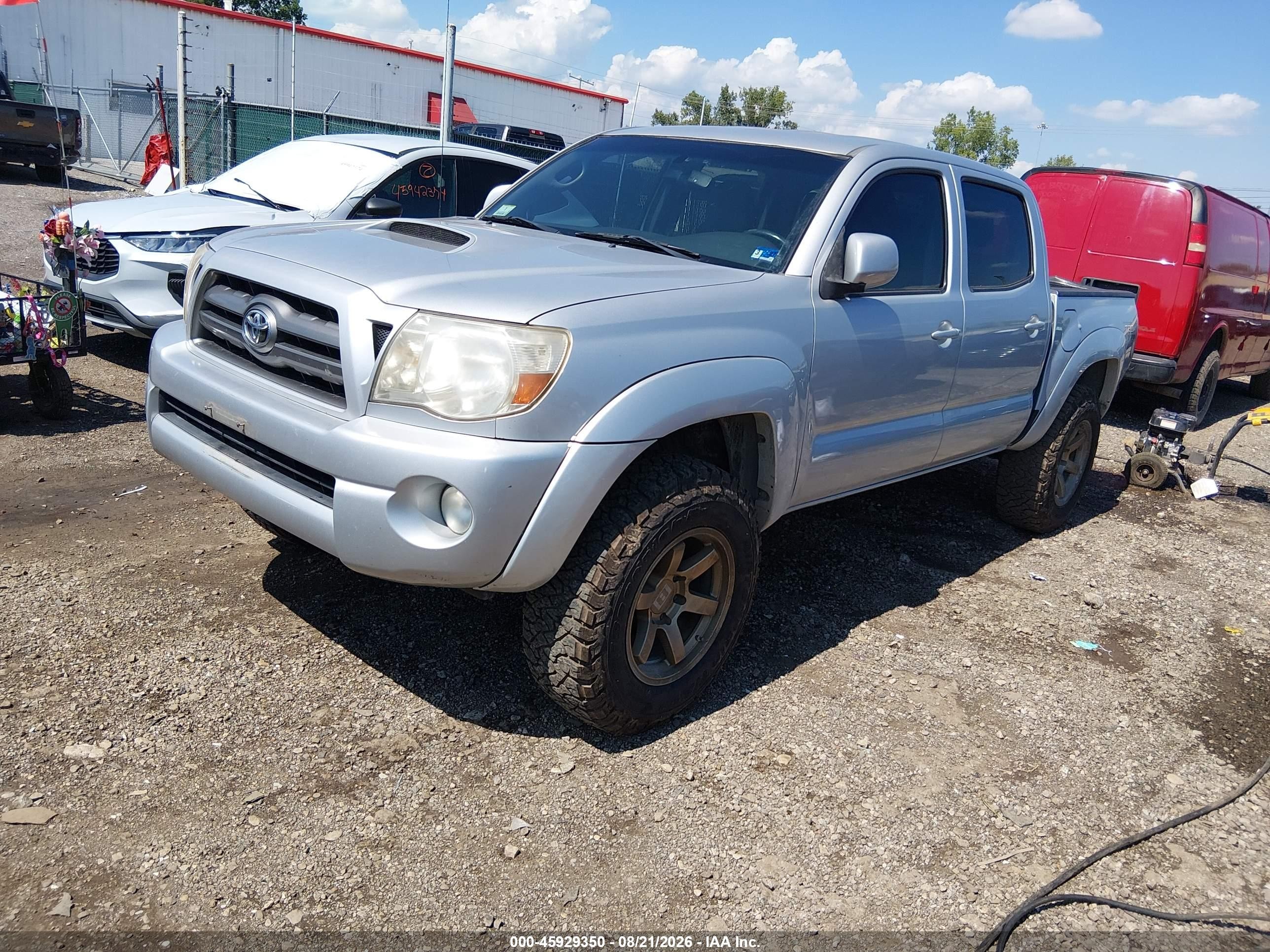 2010 Toyota Tacoma Base V6 Silver vin: 5TELU4EN7AZ689548