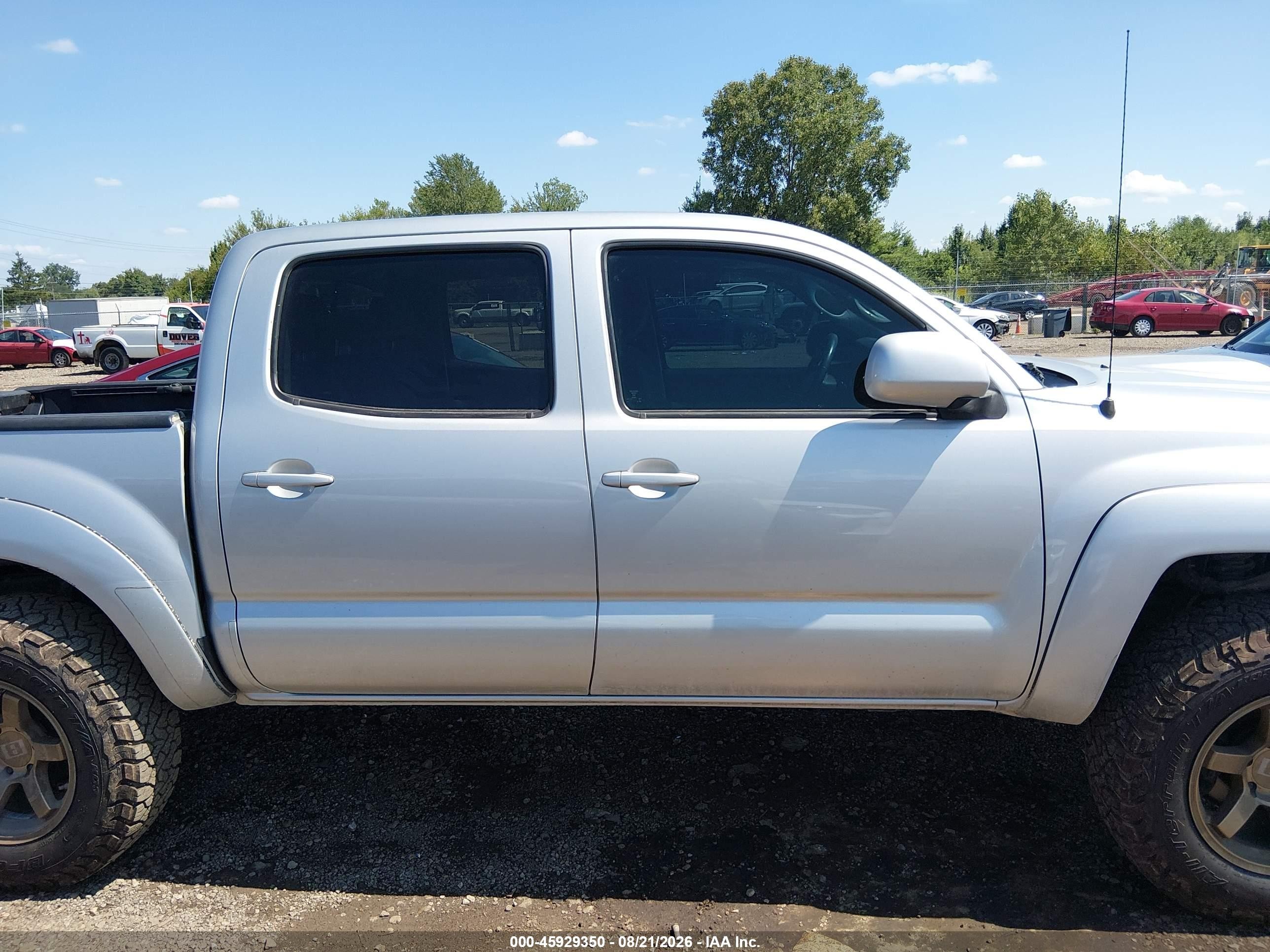 2010 Toyota Tacoma Base V6 Silver vin: 5TELU4EN7AZ689548
