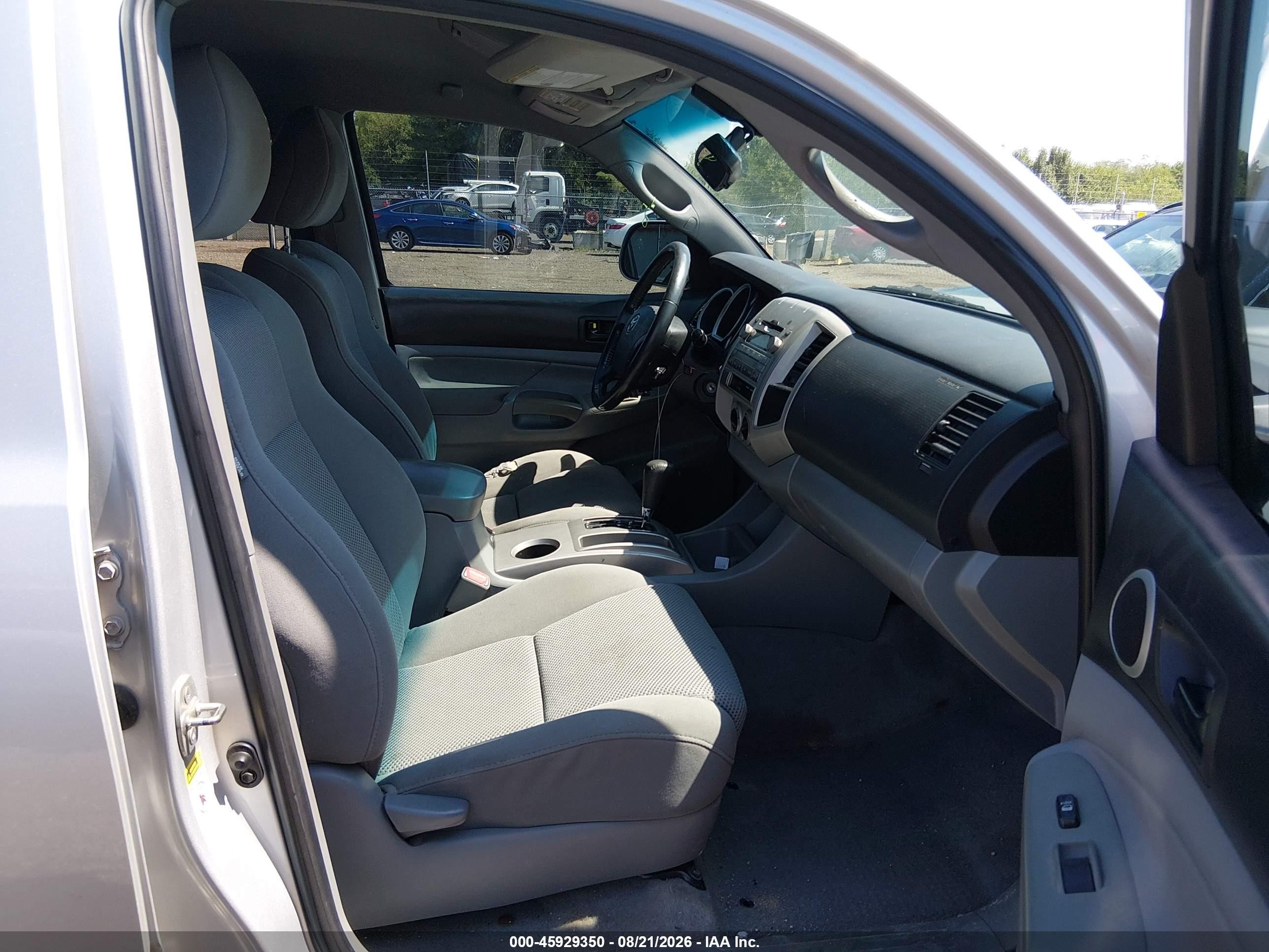 2010 Toyota Tacoma Base V6 Silver vin: 5TELU4EN7AZ689548