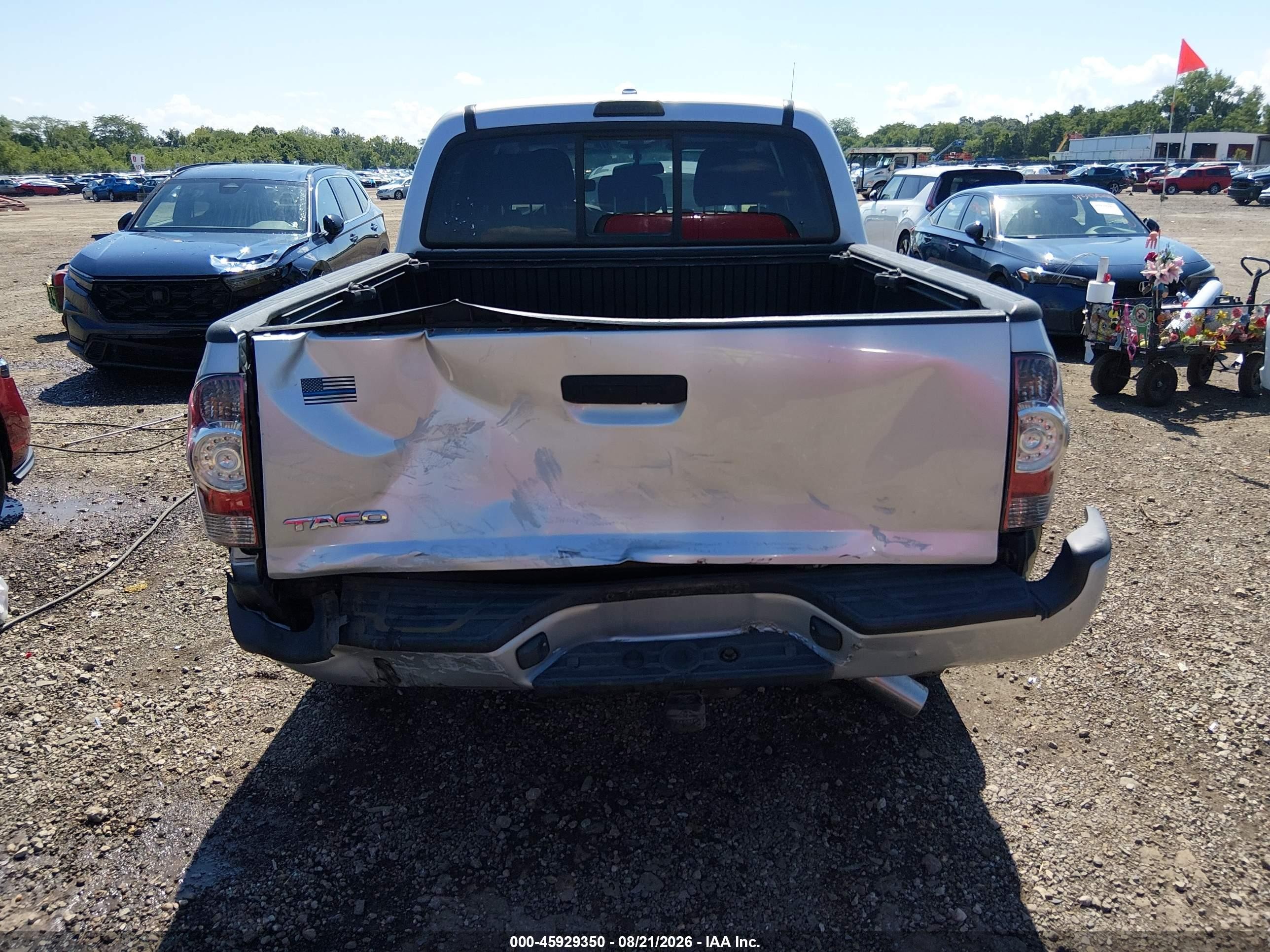 2010 Toyota Tacoma Base V6 Silver vin: 5TELU4EN7AZ689548
