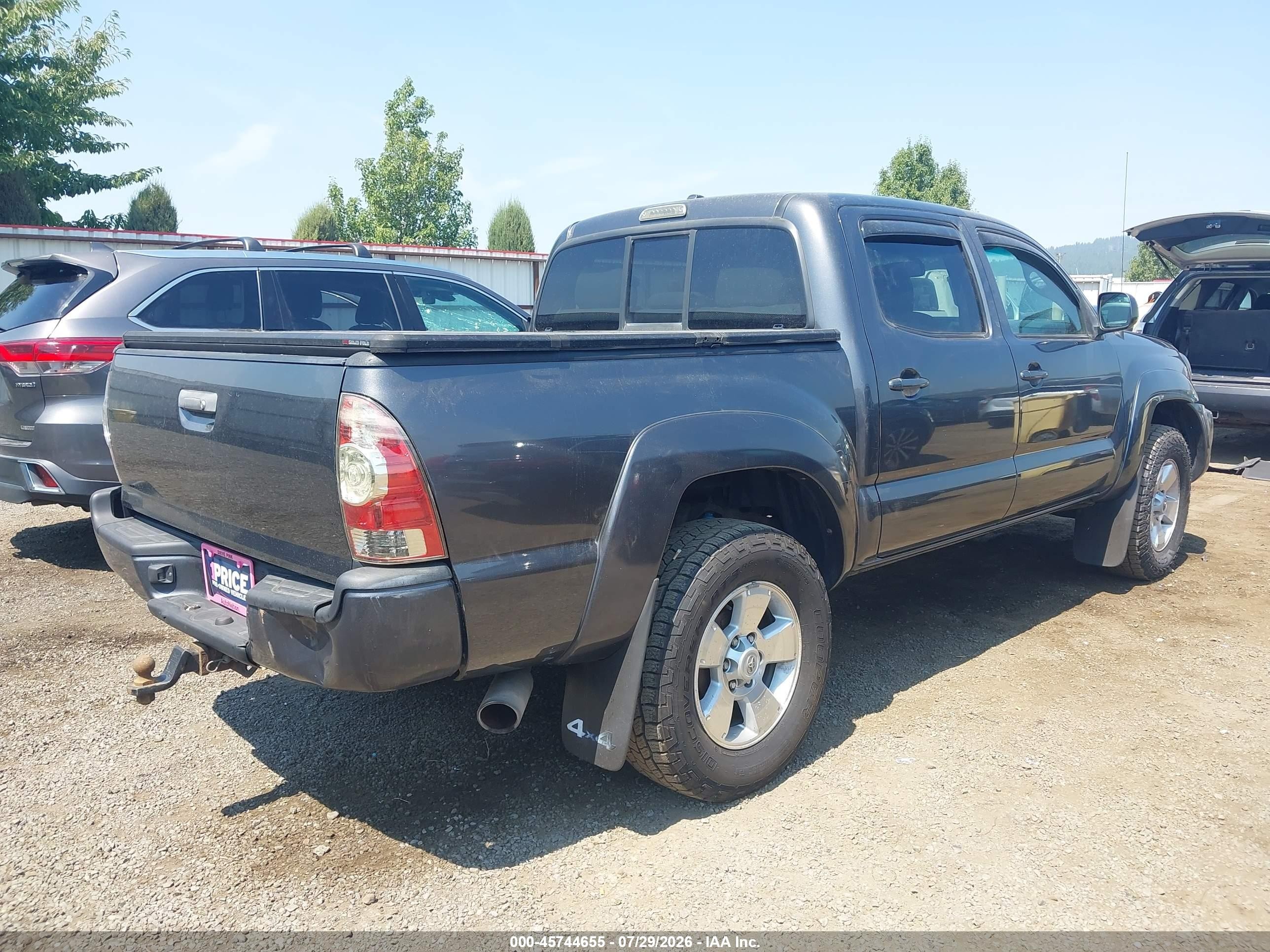 2010 Toyota Tacoma V6 Gray vin: 5TELU4ENXAZ712949