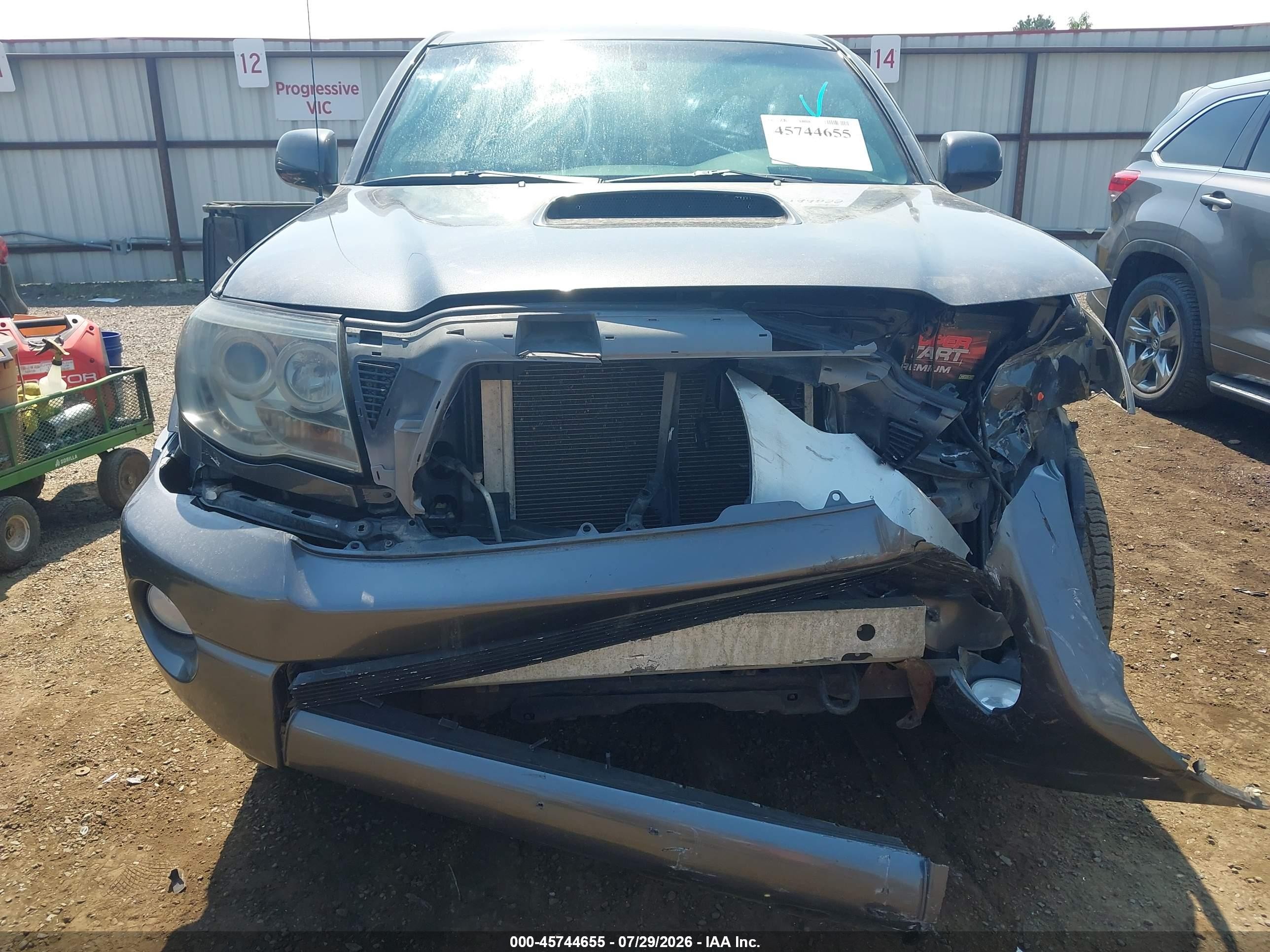 2010 Toyota Tacoma V6 Gray vin: 5TELU4ENXAZ712949