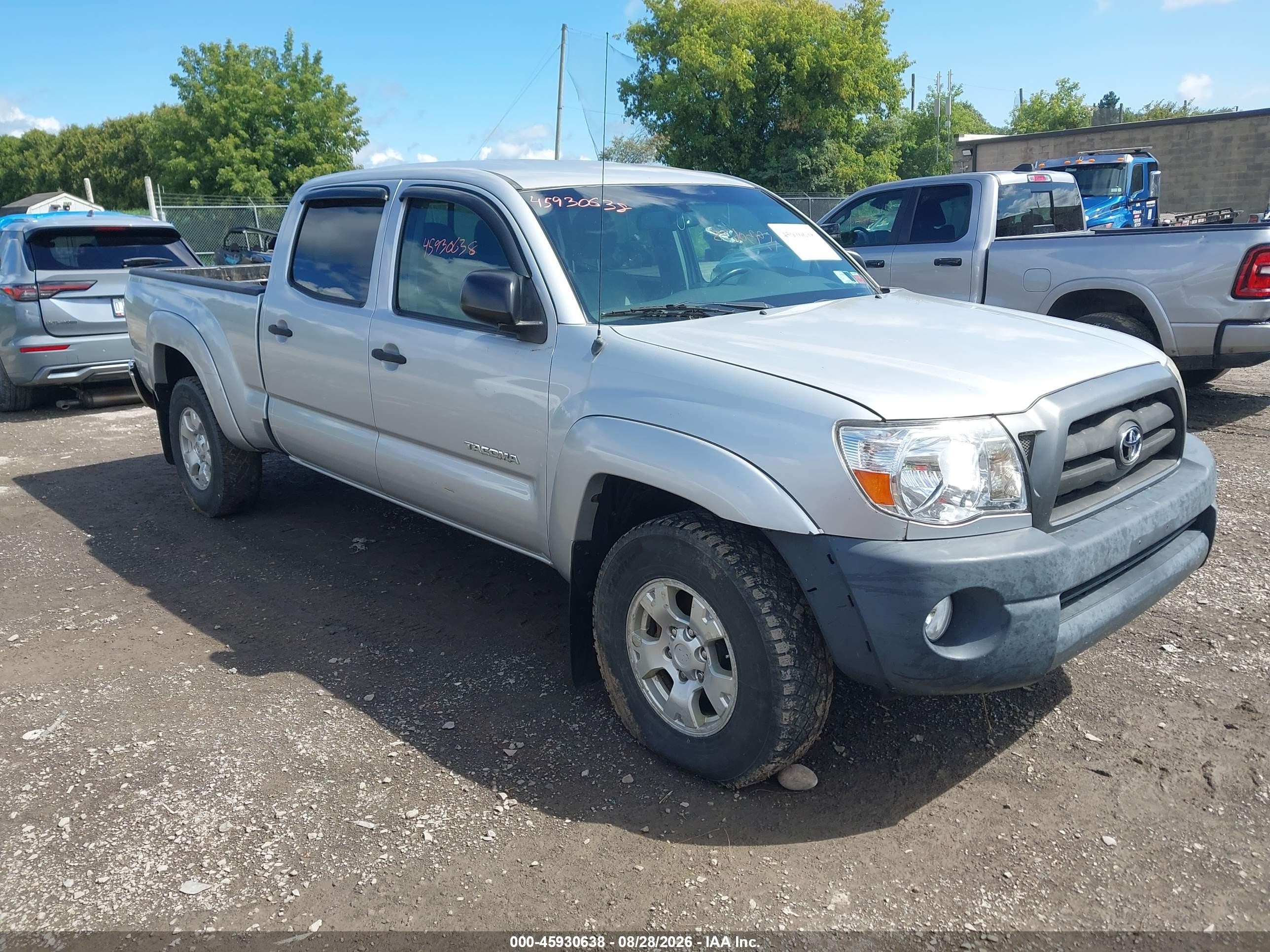 2010 Toyota Tacoma Base V6 Silver vin: 5TEMU4FN0AZ697638