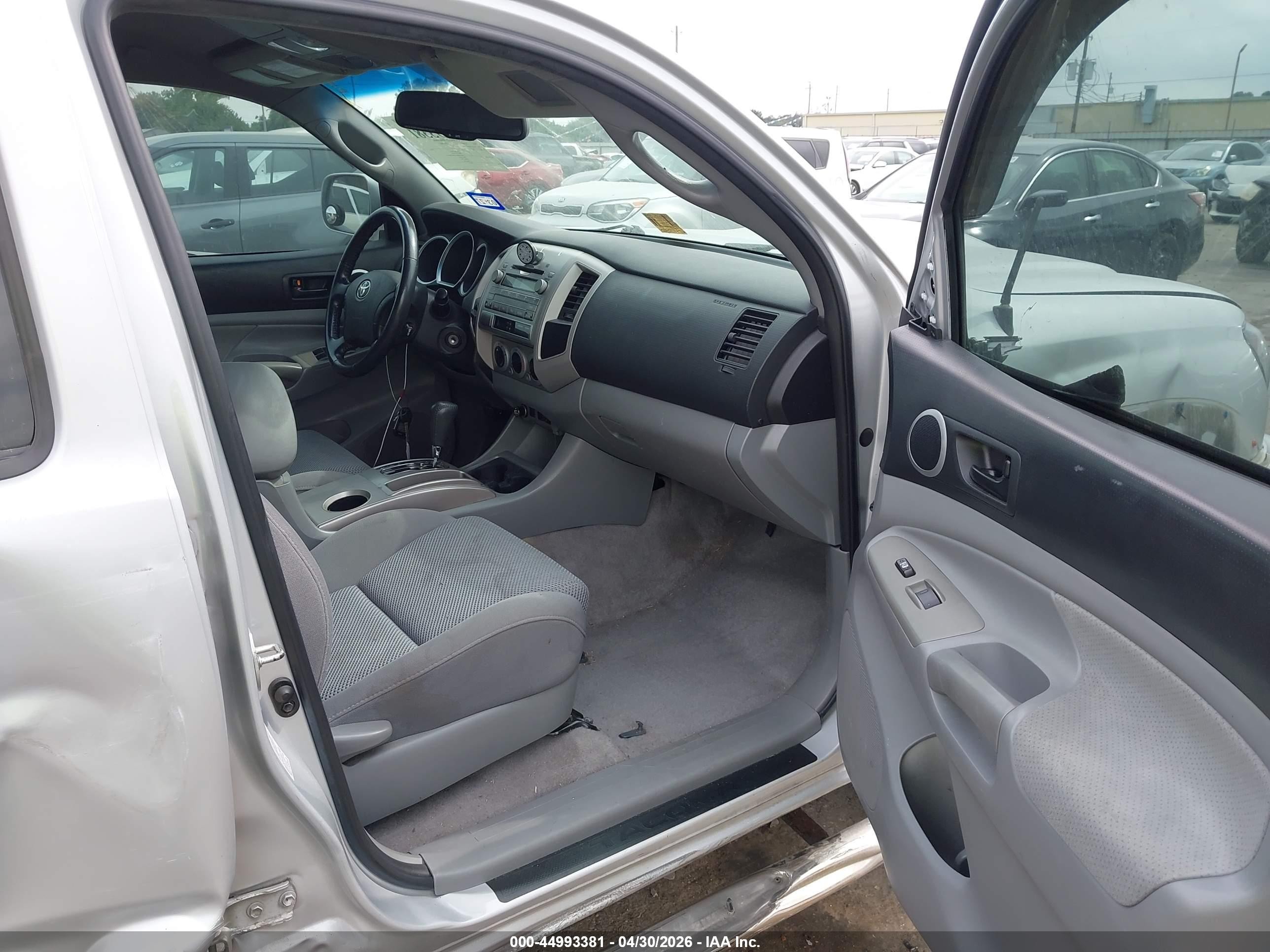 2010 Toyota Tacoma Base V6 Silver vin: 5TEMU4FN3AZ718885