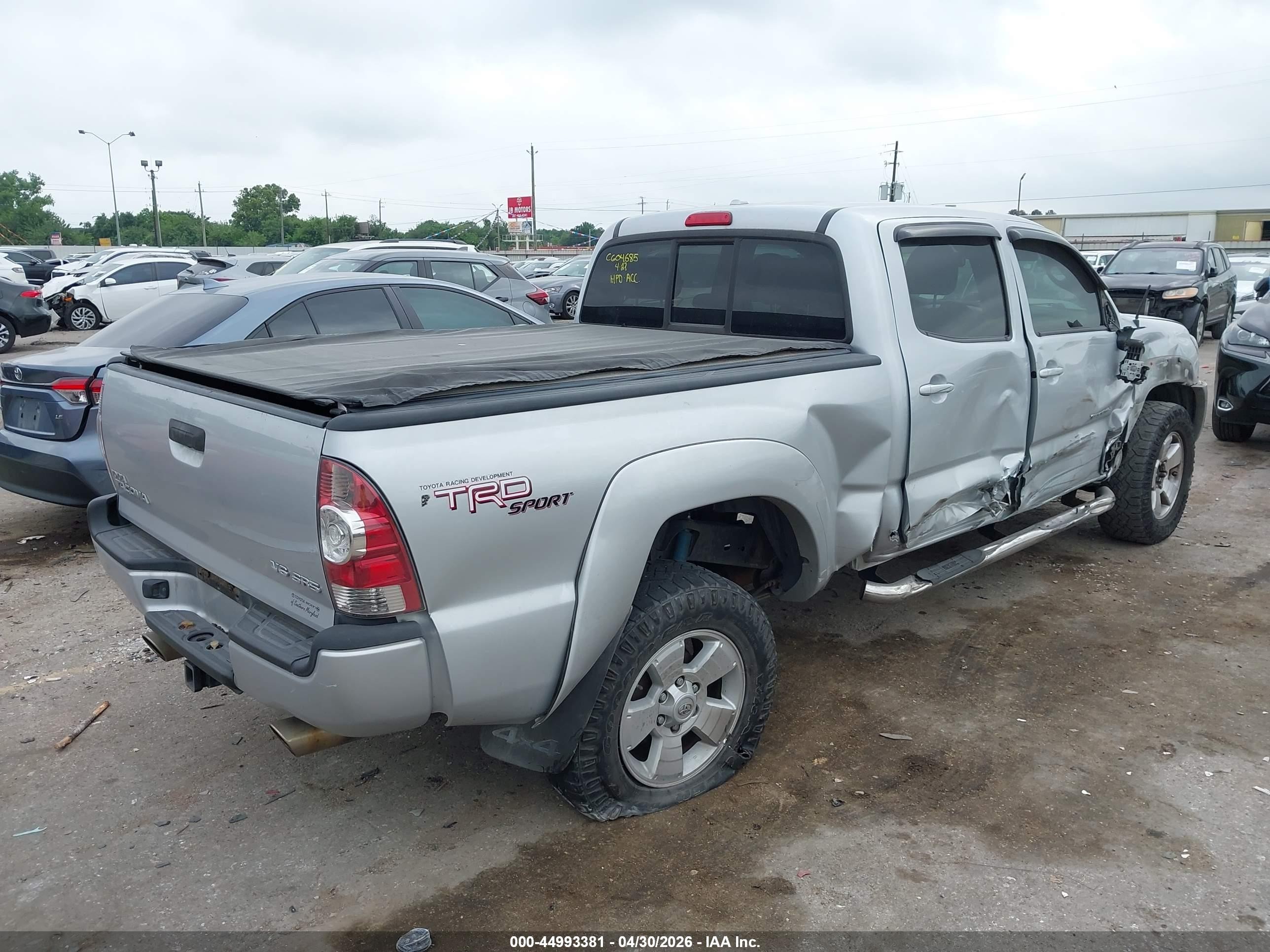 2010 Toyota Tacoma Base V6 Silver vin: 5TEMU4FN3AZ718885
