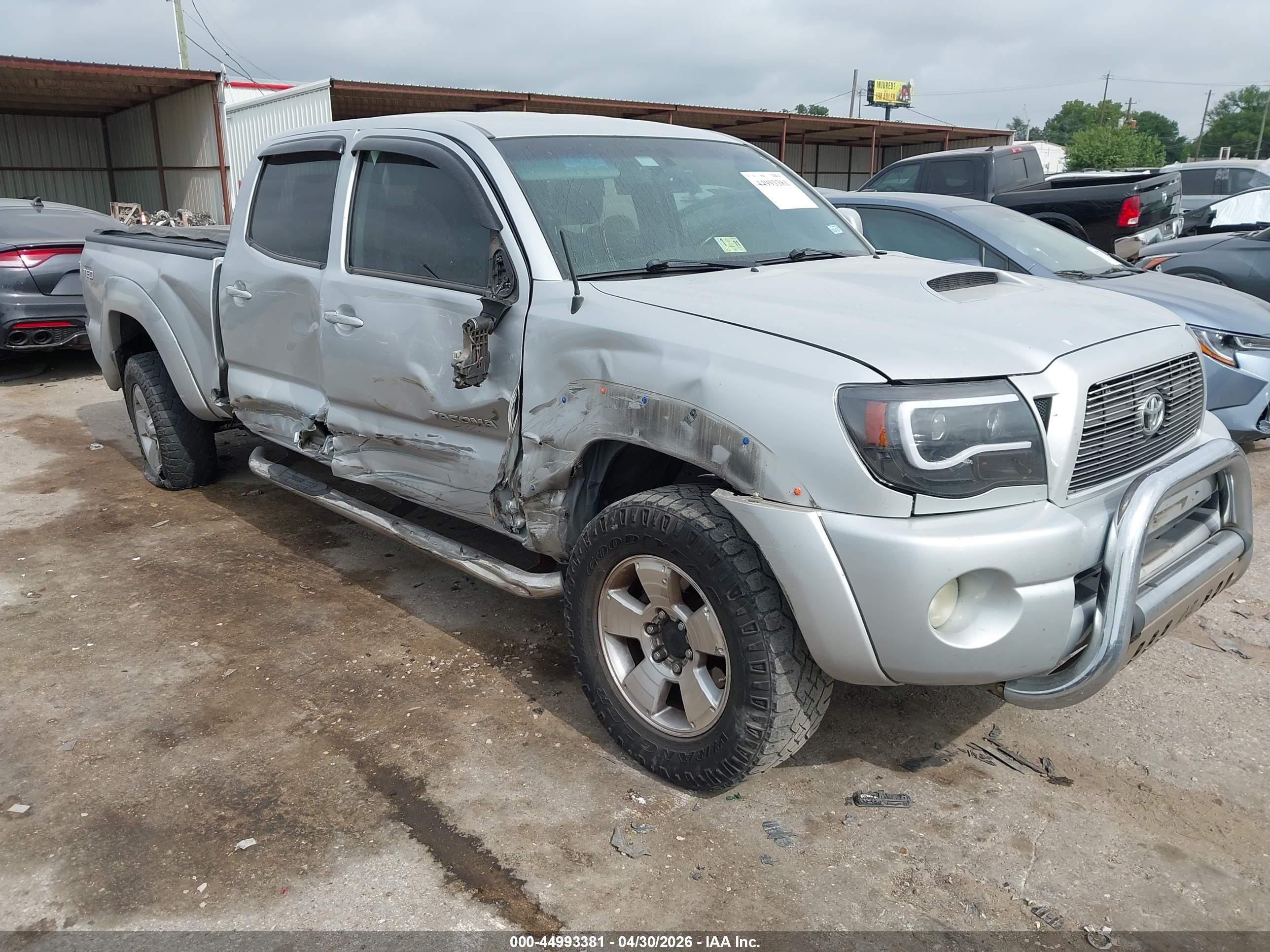 2010 Toyota Tacoma Base V6 Silver vin: 5TEMU4FN3AZ718885