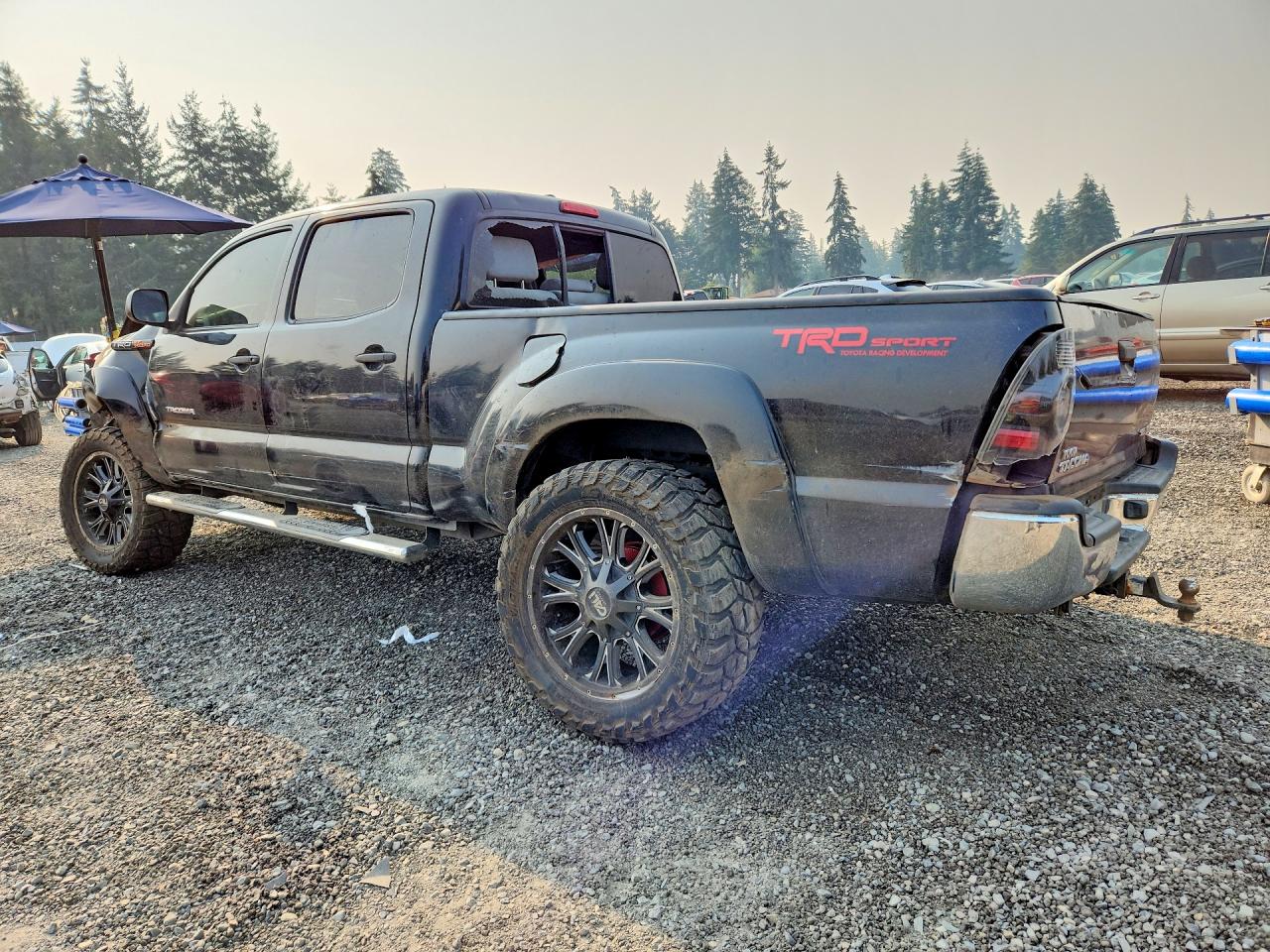 2010 Toyota Tacoma Double Cab Long Bed Black vin: 5TEMU4FN6AZ693593