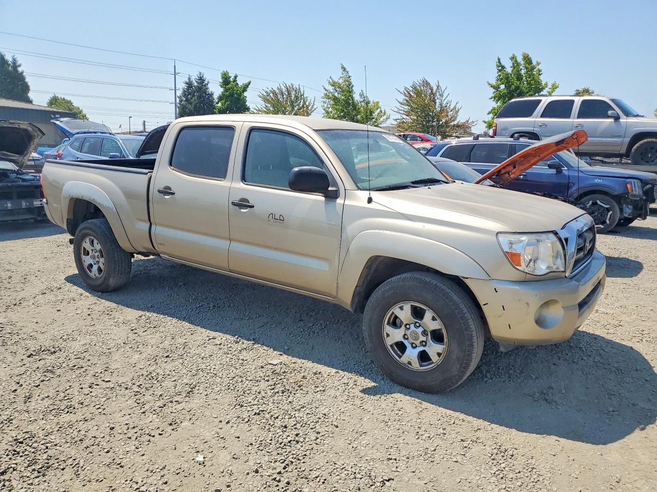 2005 Toyota Tacoma Double Cab Long Bed Gold vin: 5TEMU52N05Z008019