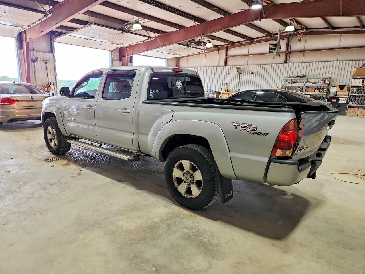 2006 Toyota Tacoma Double Cab Long Bed Silver vin: 5TEMU52N06Z236572