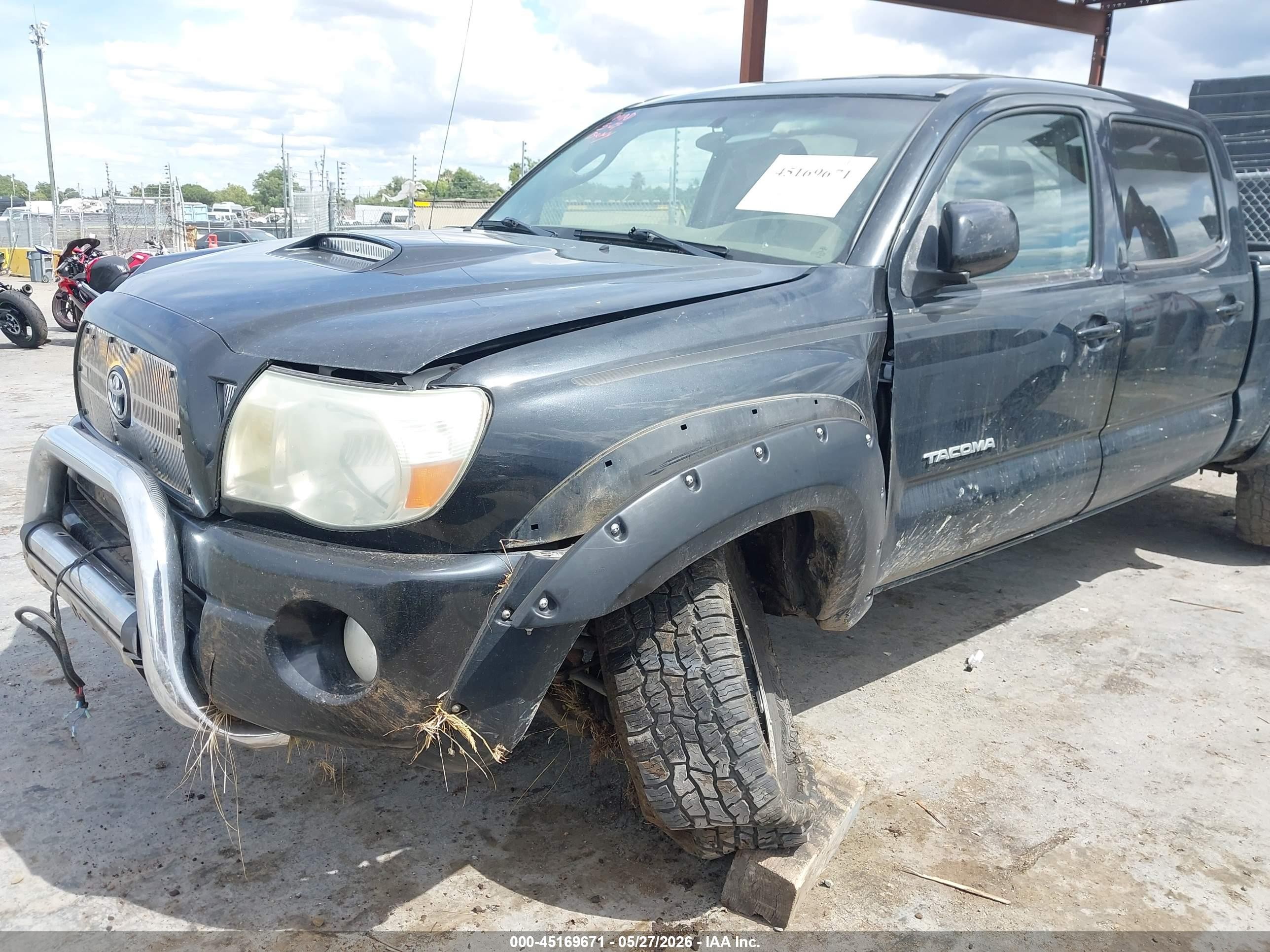 2007 Toyota Tacoma Base V6 Black vin: 5TEMU52N07Z387218
