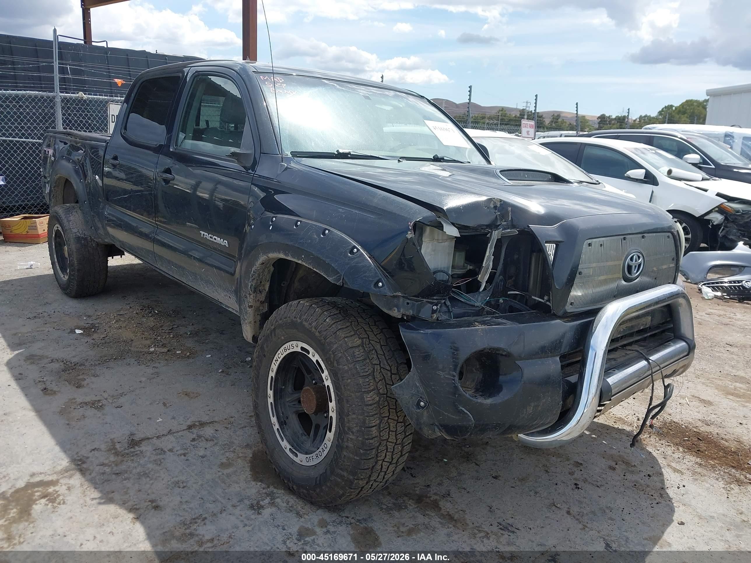2007 Toyota Tacoma Base V6 Black vin: 5TEMU52N07Z387218
