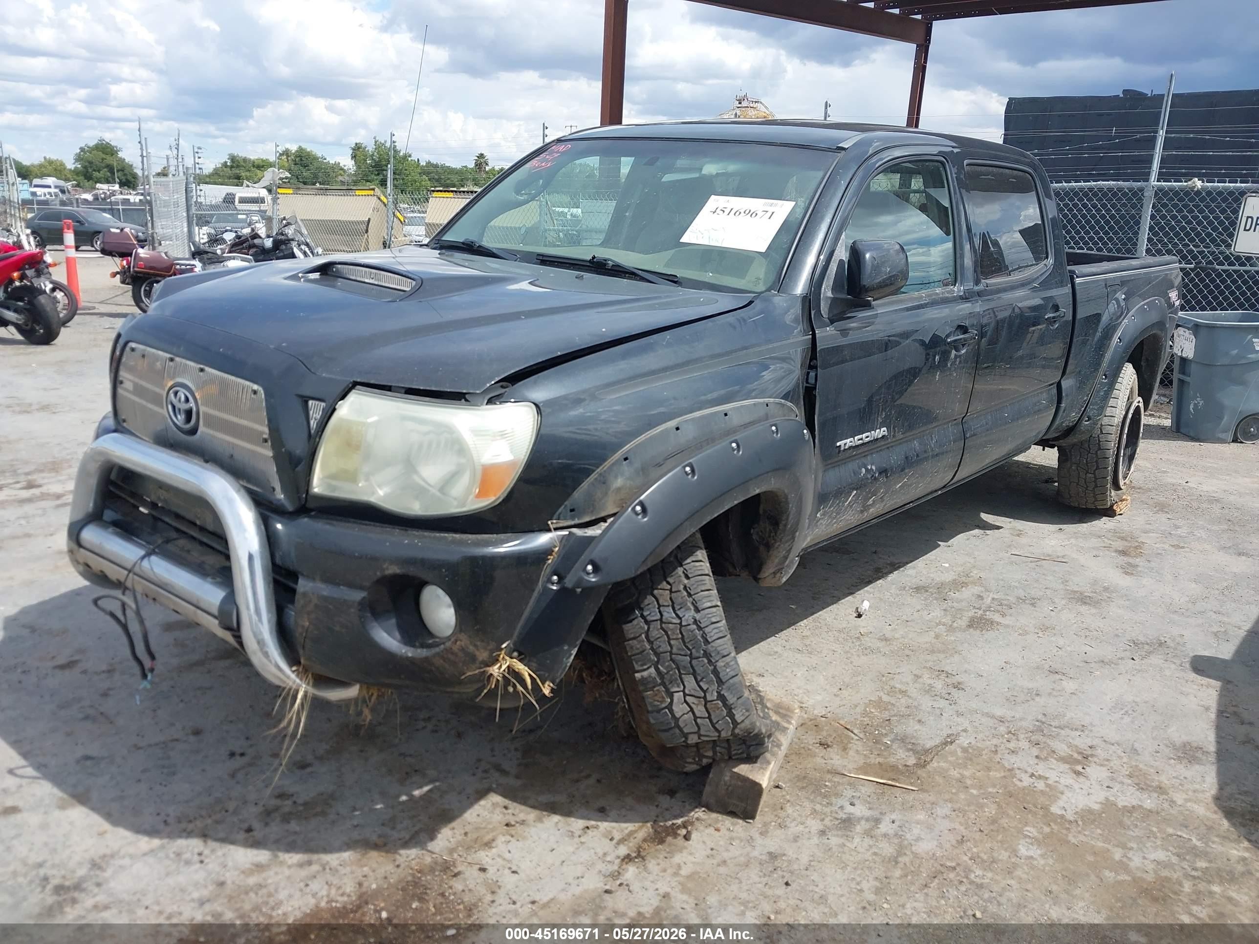 2007 Toyota Tacoma Base V6 Black vin: 5TEMU52N07Z387218