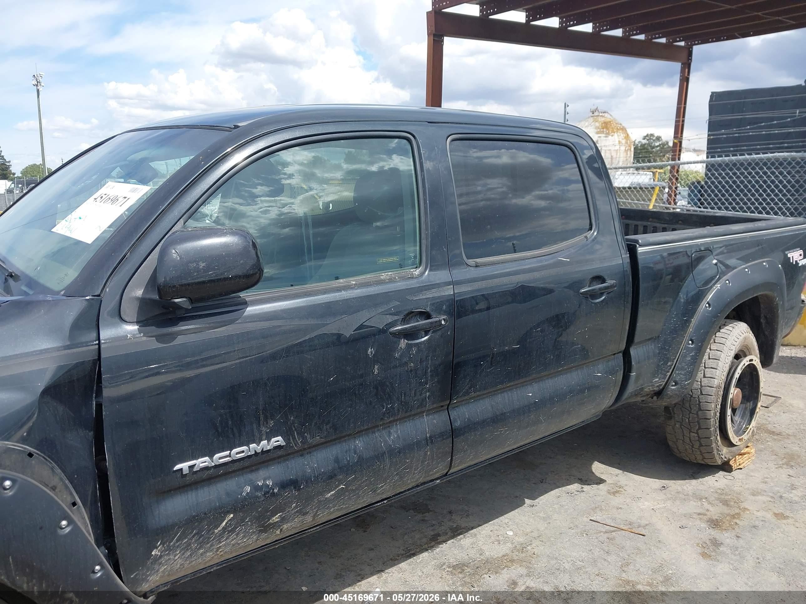 2007 Toyota Tacoma Base V6 Black vin: 5TEMU52N07Z387218