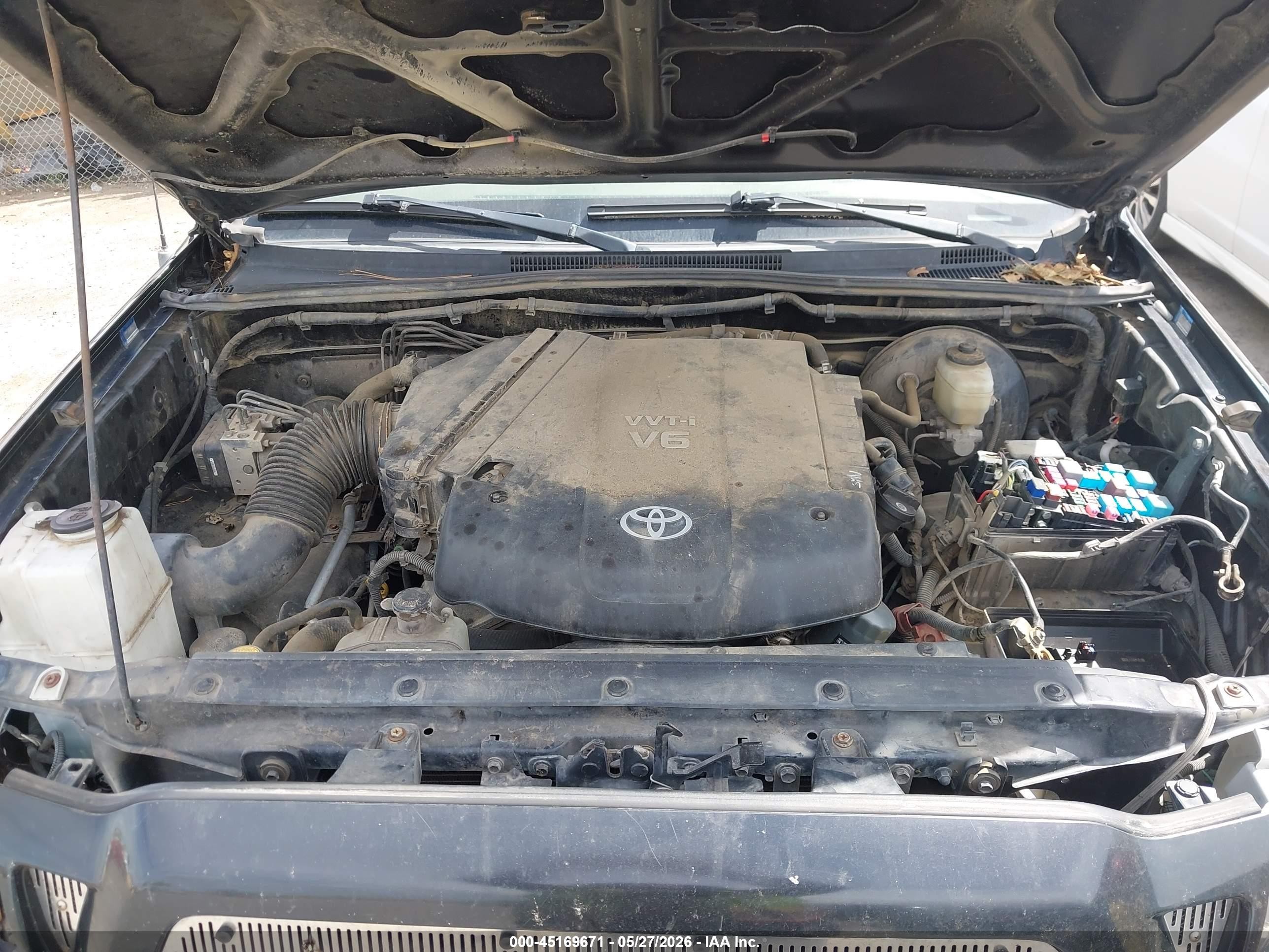 2007 Toyota Tacoma Base V6 Black vin: 5TEMU52N07Z387218