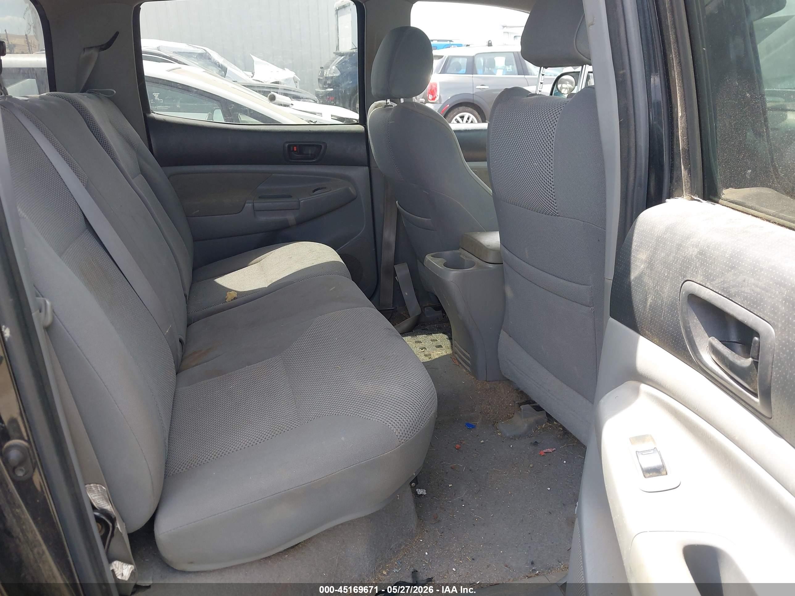 2007 Toyota Tacoma Base V6 Black vin: 5TEMU52N07Z387218