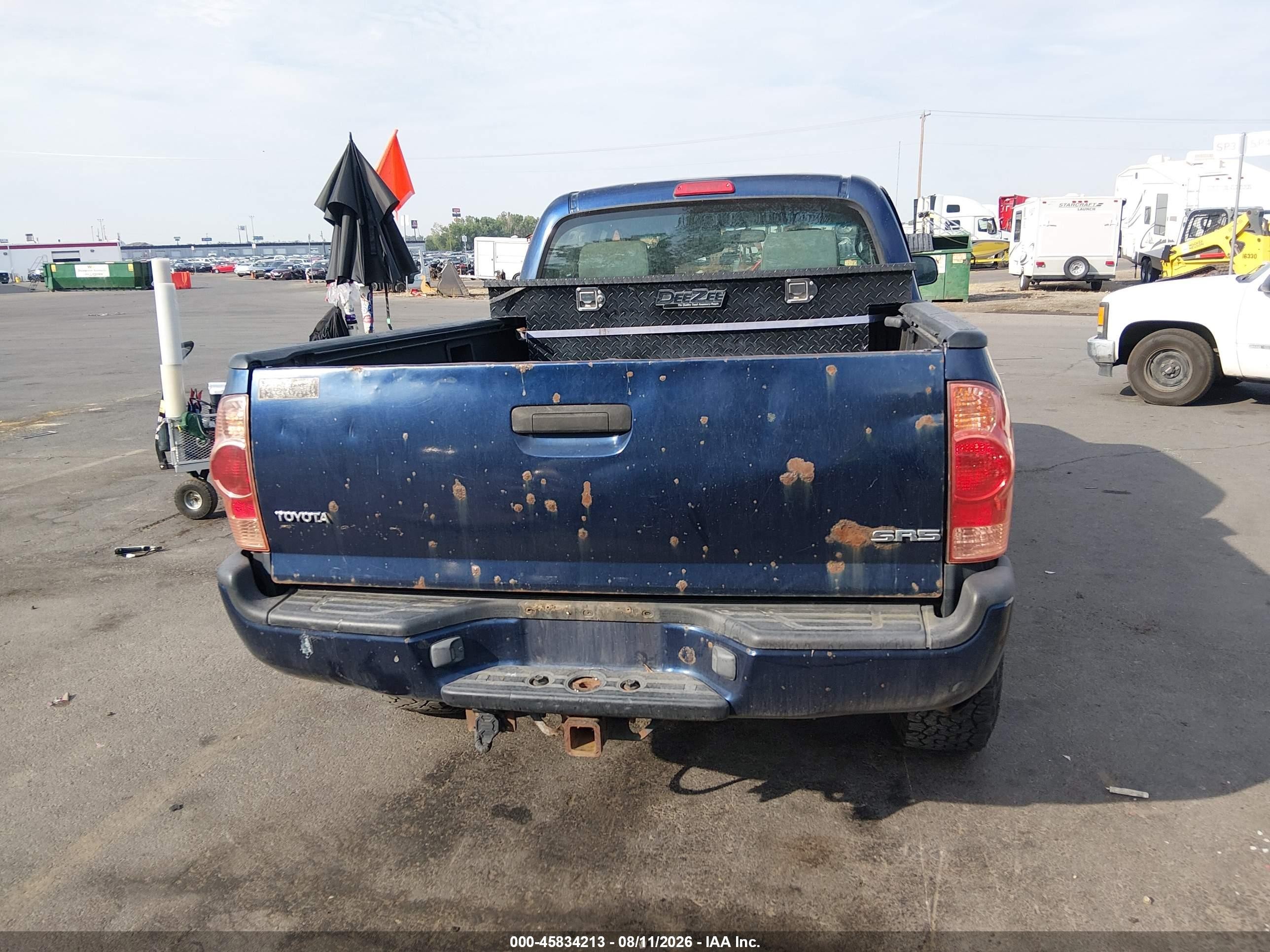 2007 Toyota Tacoma Base V6 Синий vin: 5TEMU52N07Z442640