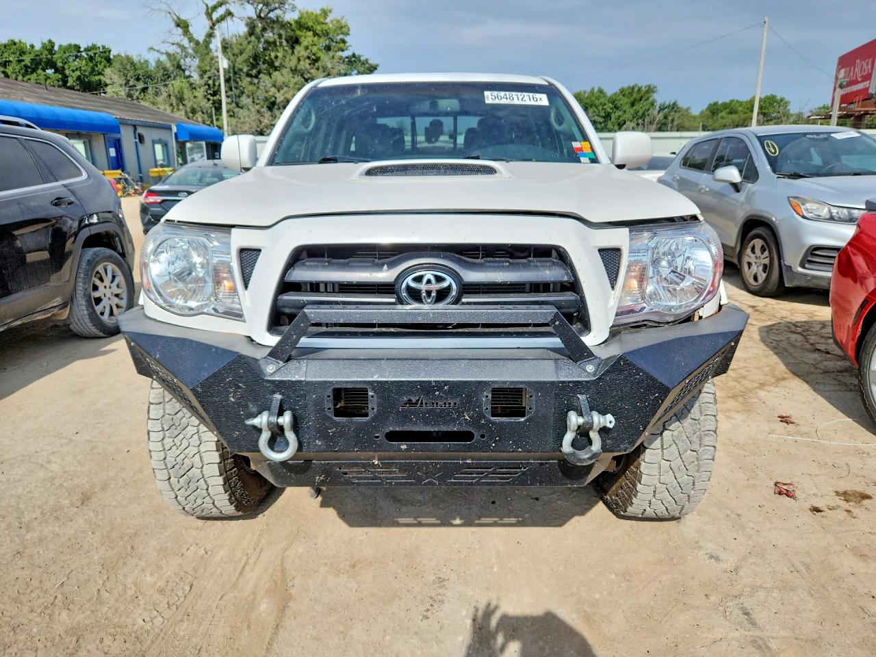 2007 Toyota Tacoma Double Cab Long Bed White vin: 5TEMU52N07Z450415