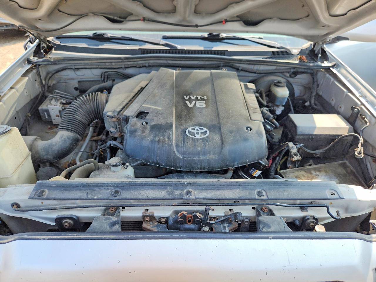2008 Toyota Tacoma Double Cab Long Bed Silver vin: 5TEMU52N08Z518679