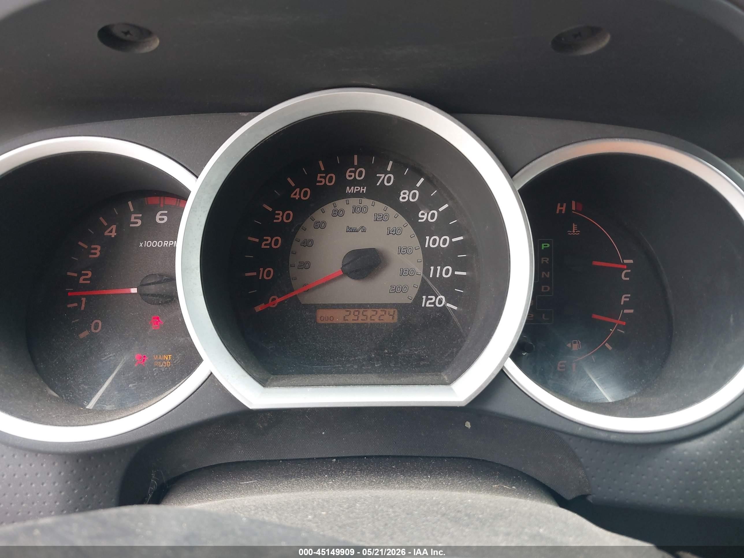 2005 Toyota Tacoma Base V6 Green vin: 5TEMU52N15Z062719