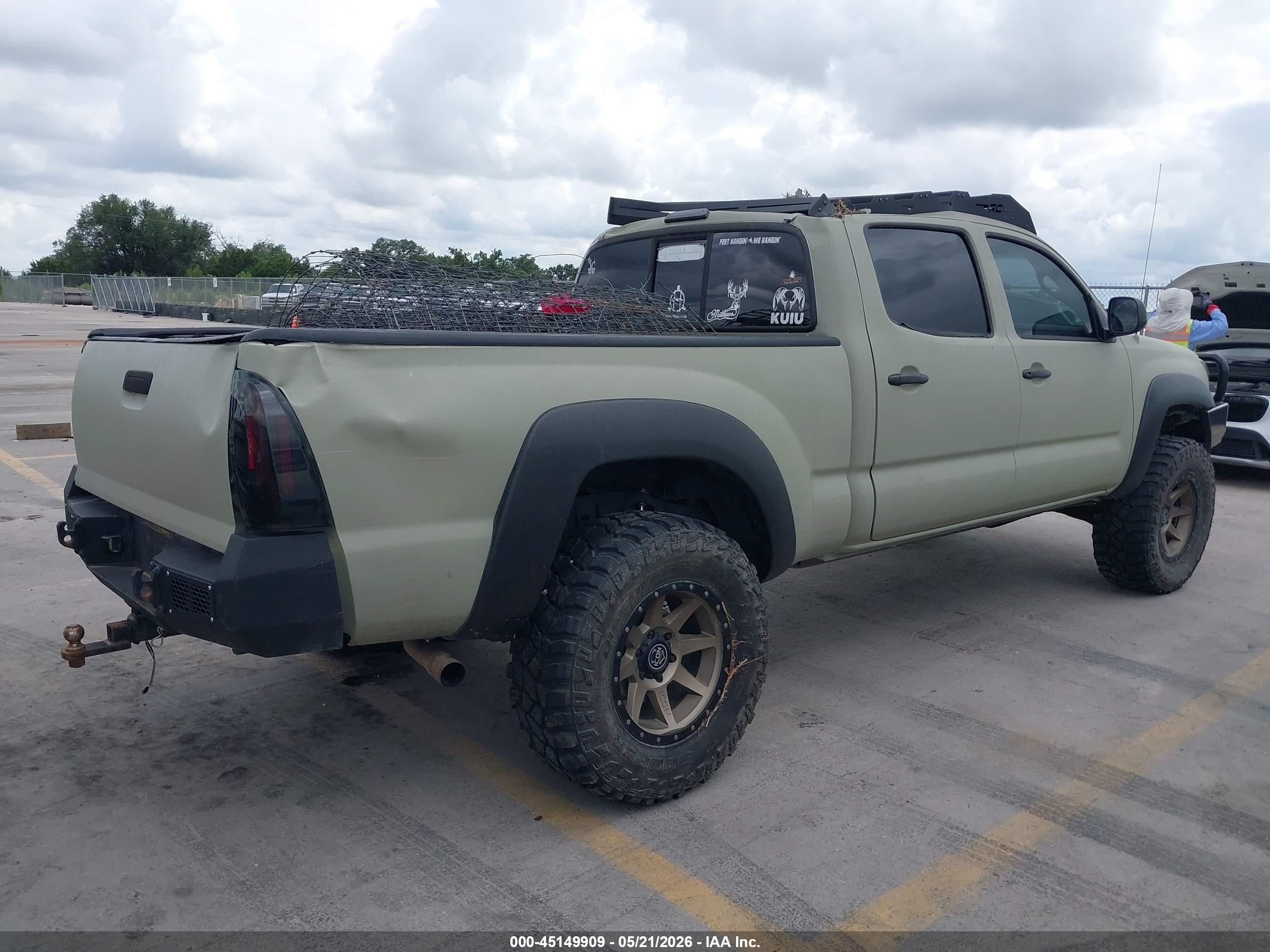 2005 Toyota Tacoma Base V6 Green vin: 5TEMU52N15Z062719