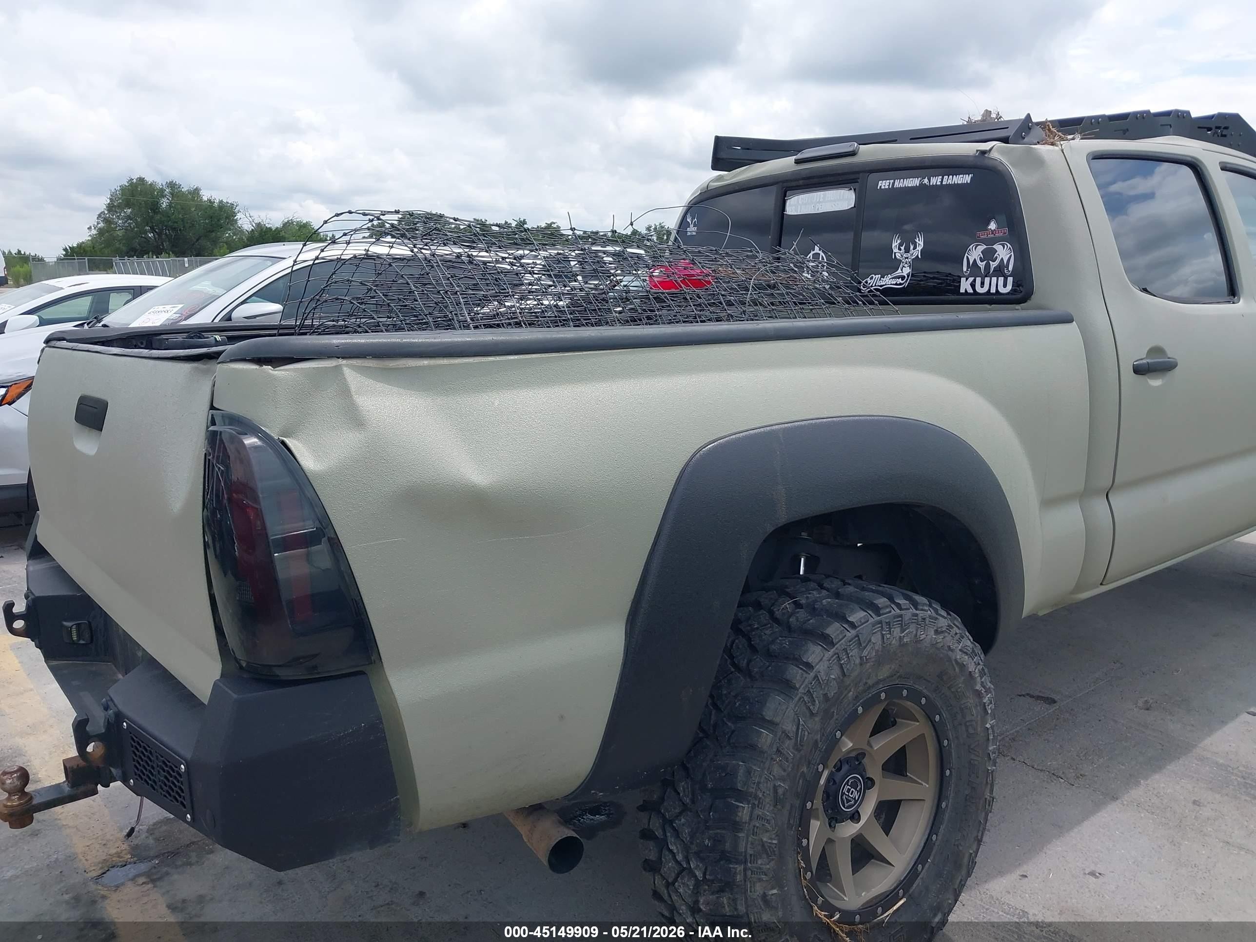 2005 Toyota Tacoma Base V6 Green vin: 5TEMU52N15Z062719