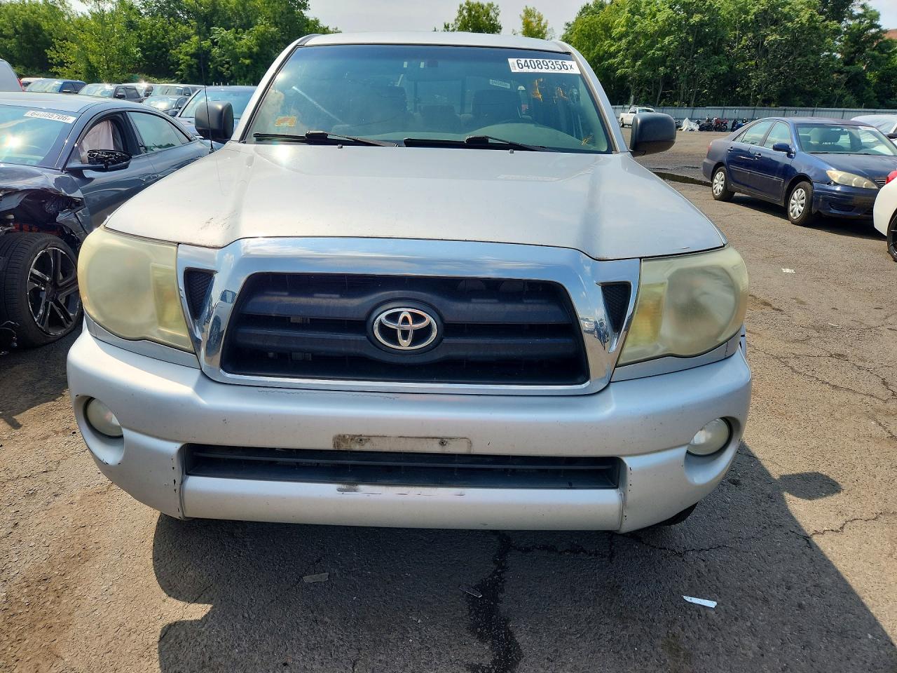 2007 Toyota Tacoma Double Cab Long Bed Серебряный vin: 5TEMU52N17Z428116