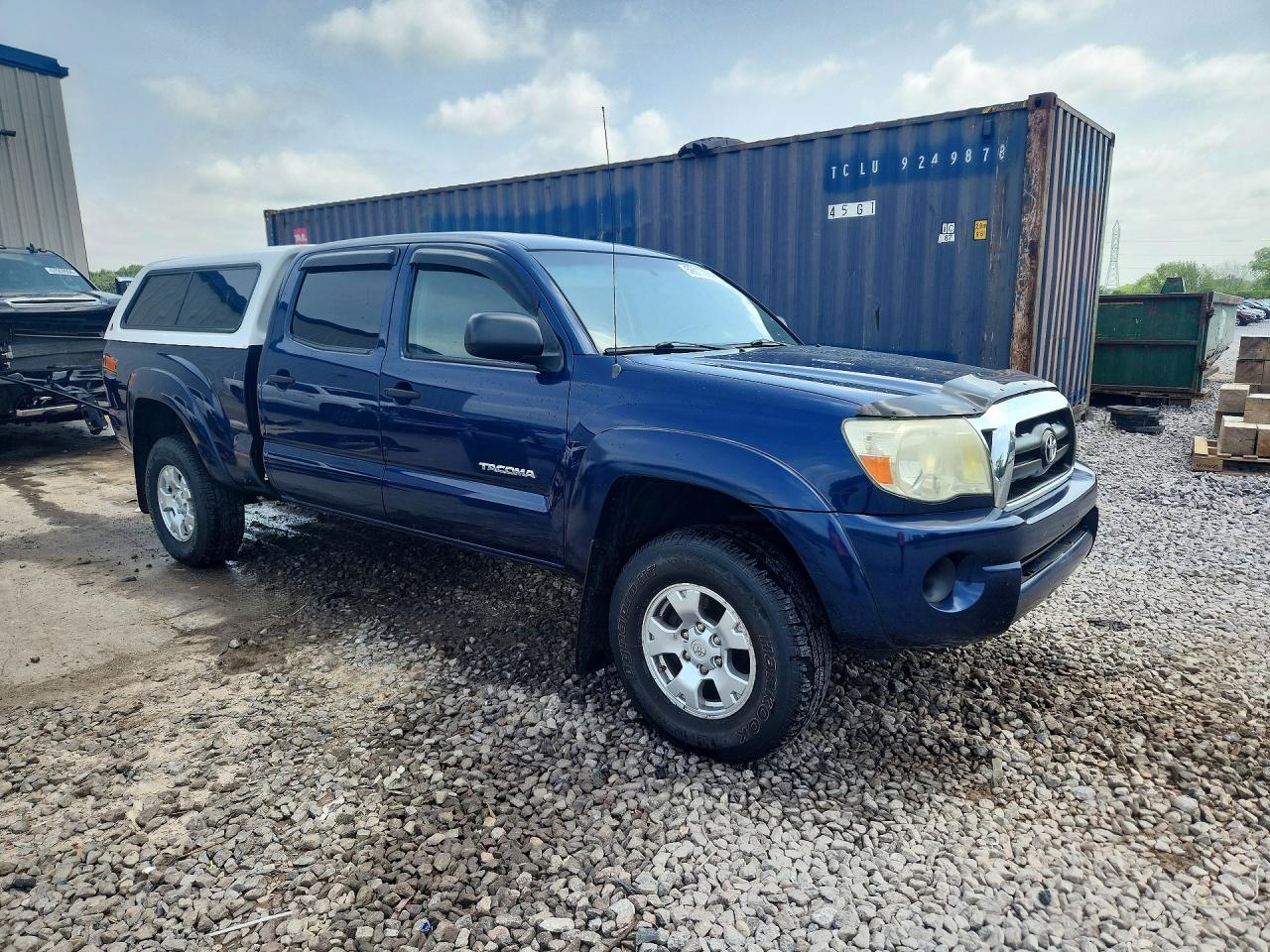 2008 Toyota Tacoma Double Cab Long Bed Blue vin: 5TEMU52N18Z528704