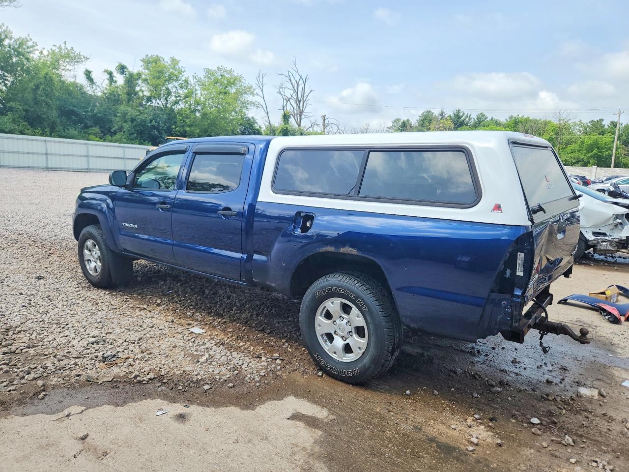 2008 Toyota Tacoma Double Cab Long Bed Blue vin: 5TEMU52N18Z528704