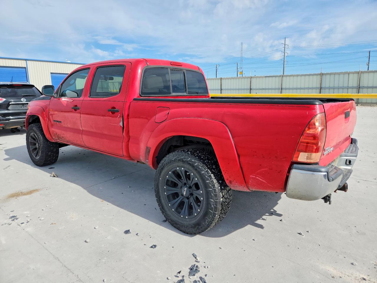 2005 Toyota Tacoma Double Cab Long Bed Red vin: 5TEMU52N25Z040311