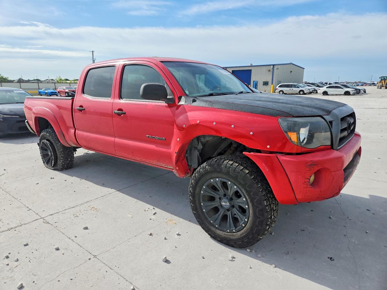 2005 Toyota Tacoma Double Cab Long Bed Red vin: 5TEMU52N25Z040311