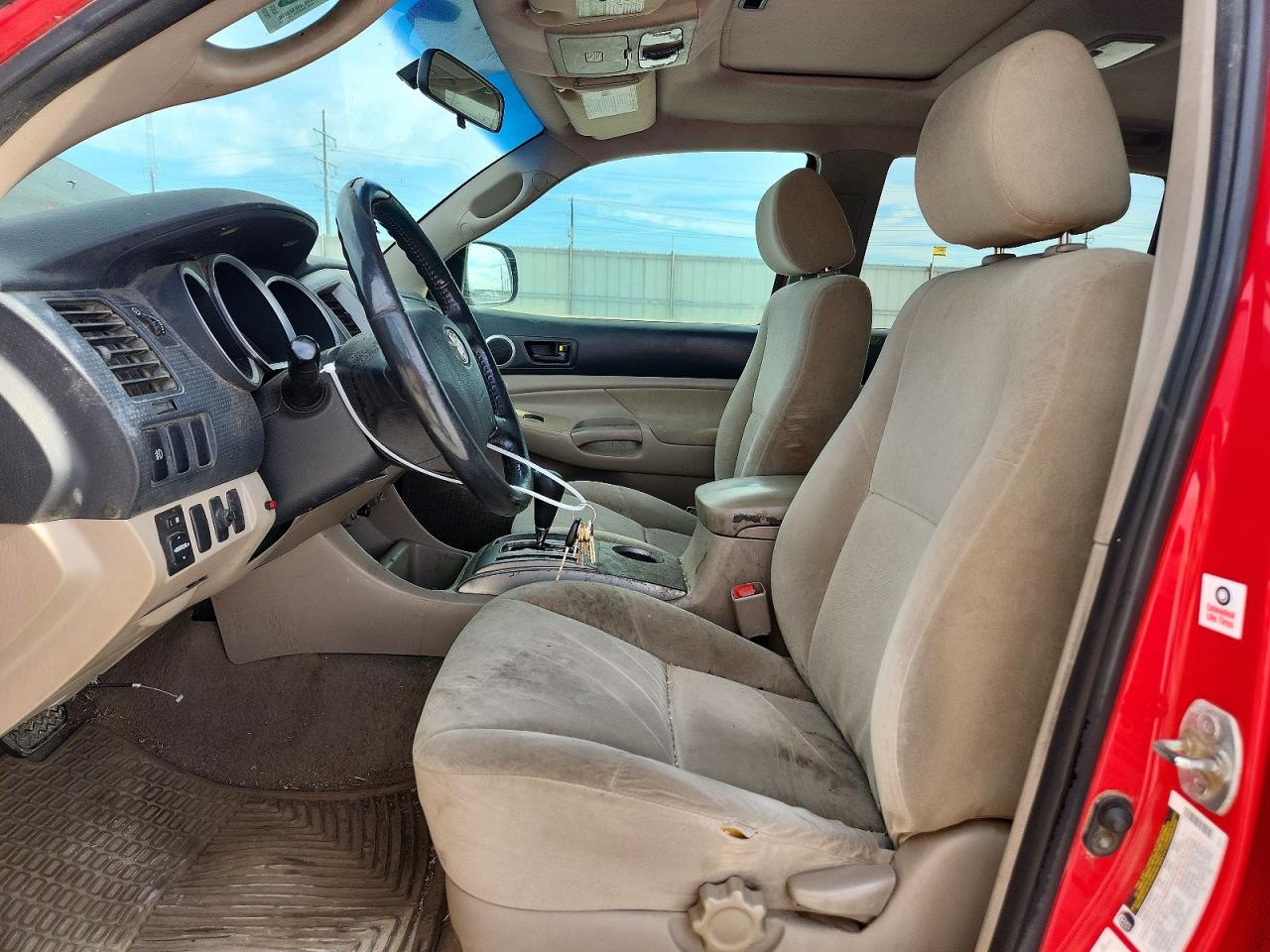 2005 Toyota Tacoma Double Cab Long Bed Red vin: 5TEMU52N25Z040311