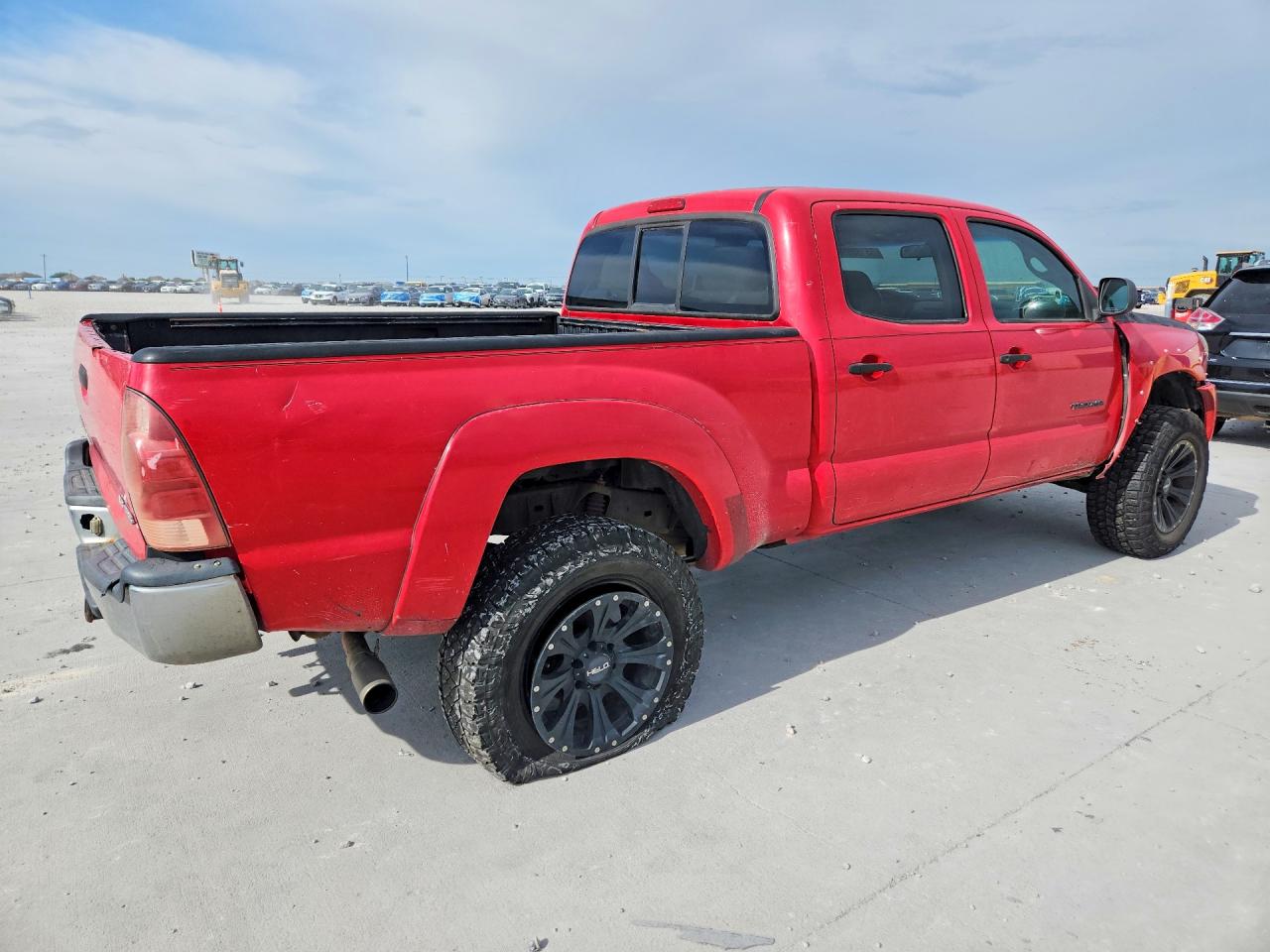2005 Toyota Tacoma Double Cab Long Bed Red vin: 5TEMU52N25Z040311