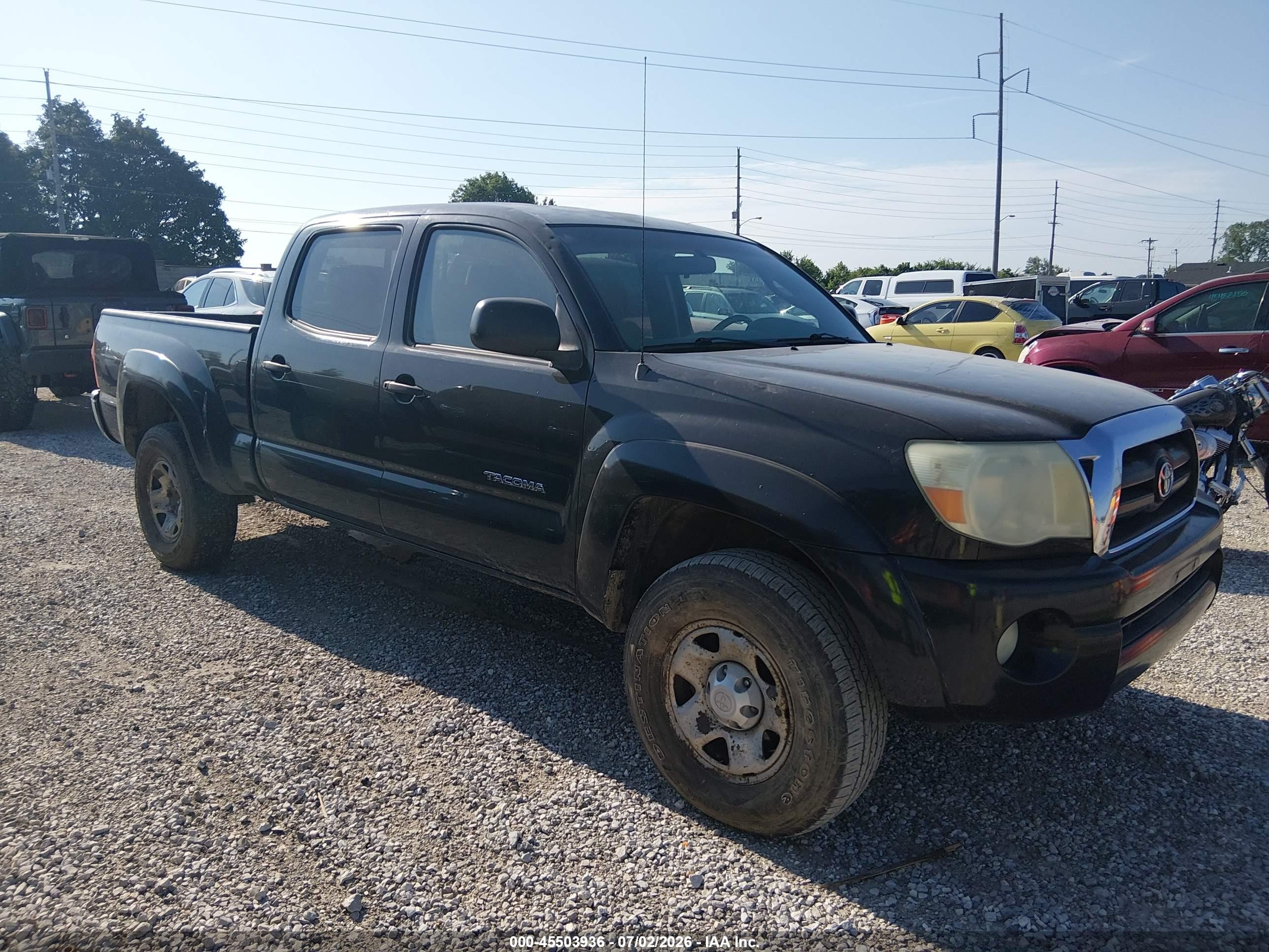 2006 Toyota Tacoma Base V6 Black vin: 5TEMU52N26Z145366